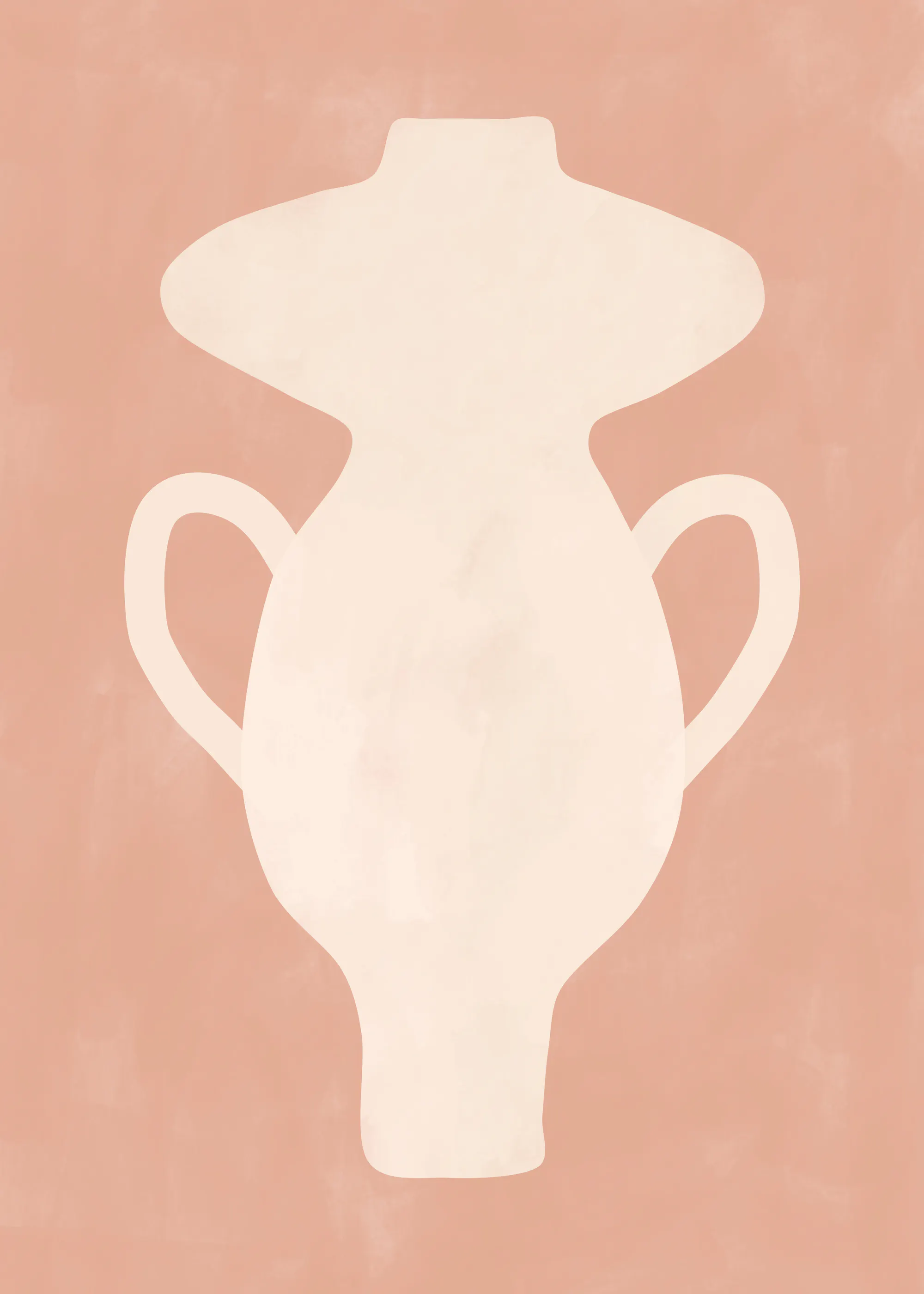 Elena Ristova - Vase abstrait rose poudré Poster 0