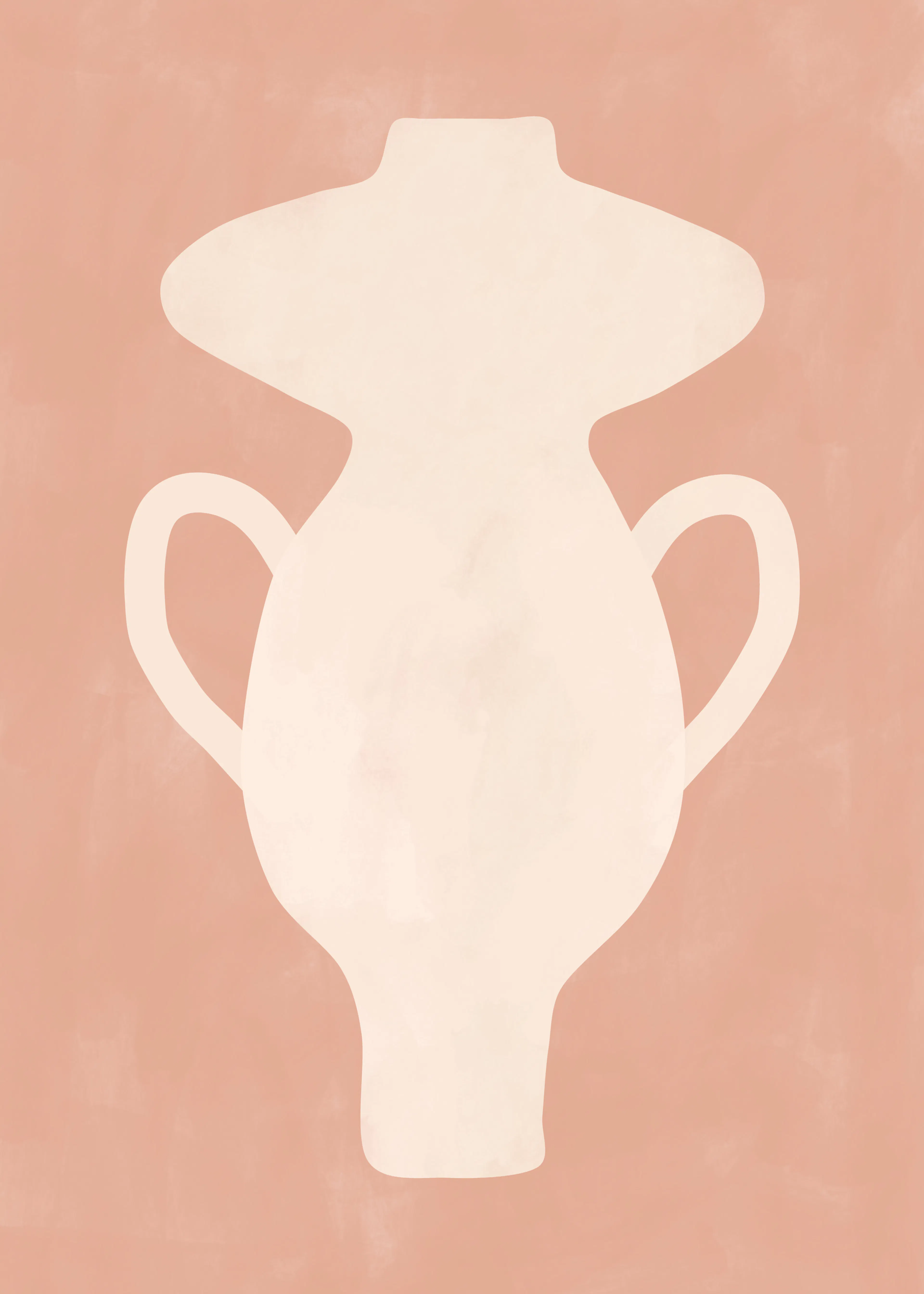 Elena Ristova - Vase abstrait rose poudré Poster 0