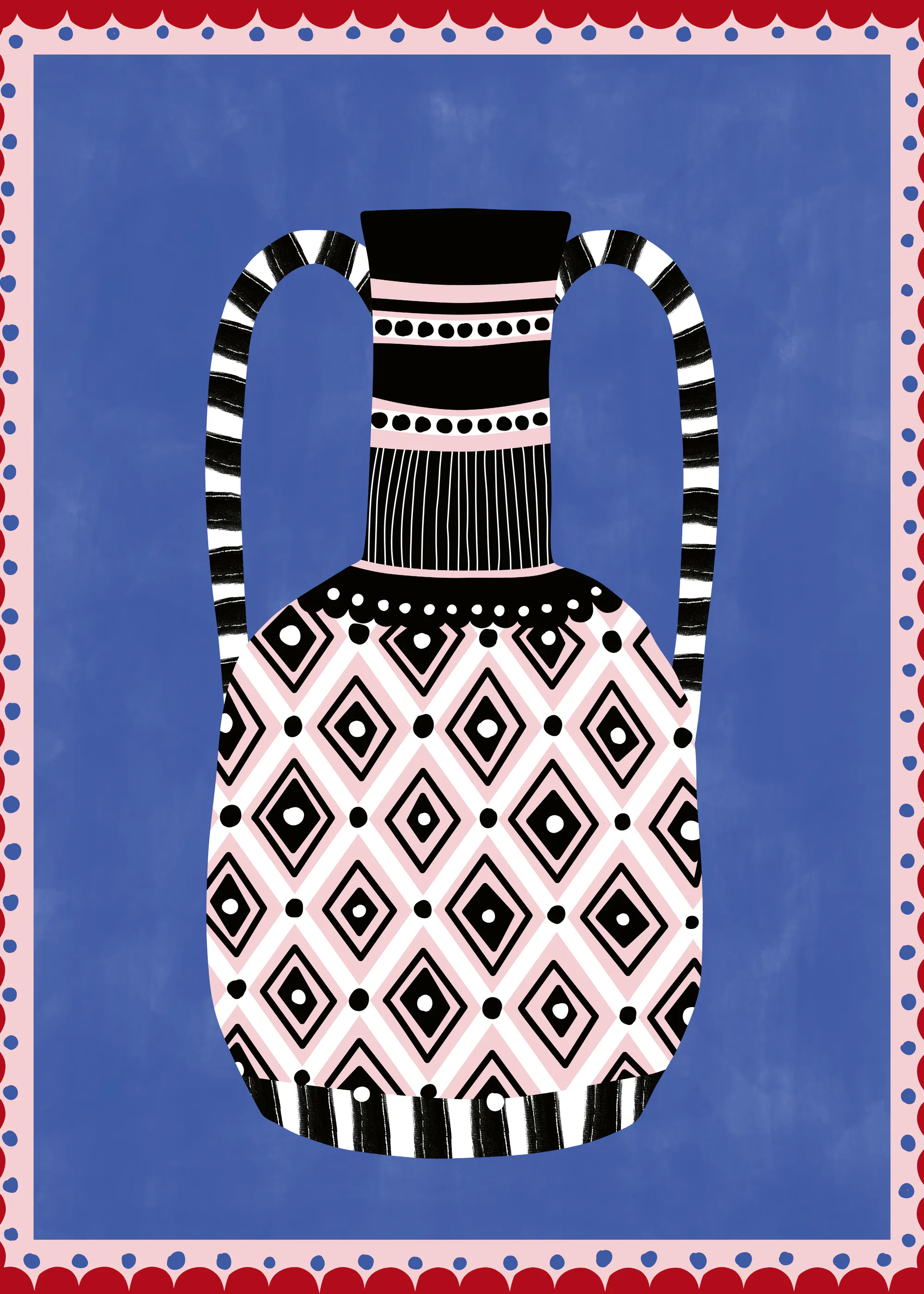 Elena Ristova - Gemusterte Tribal-Vase Poster 0