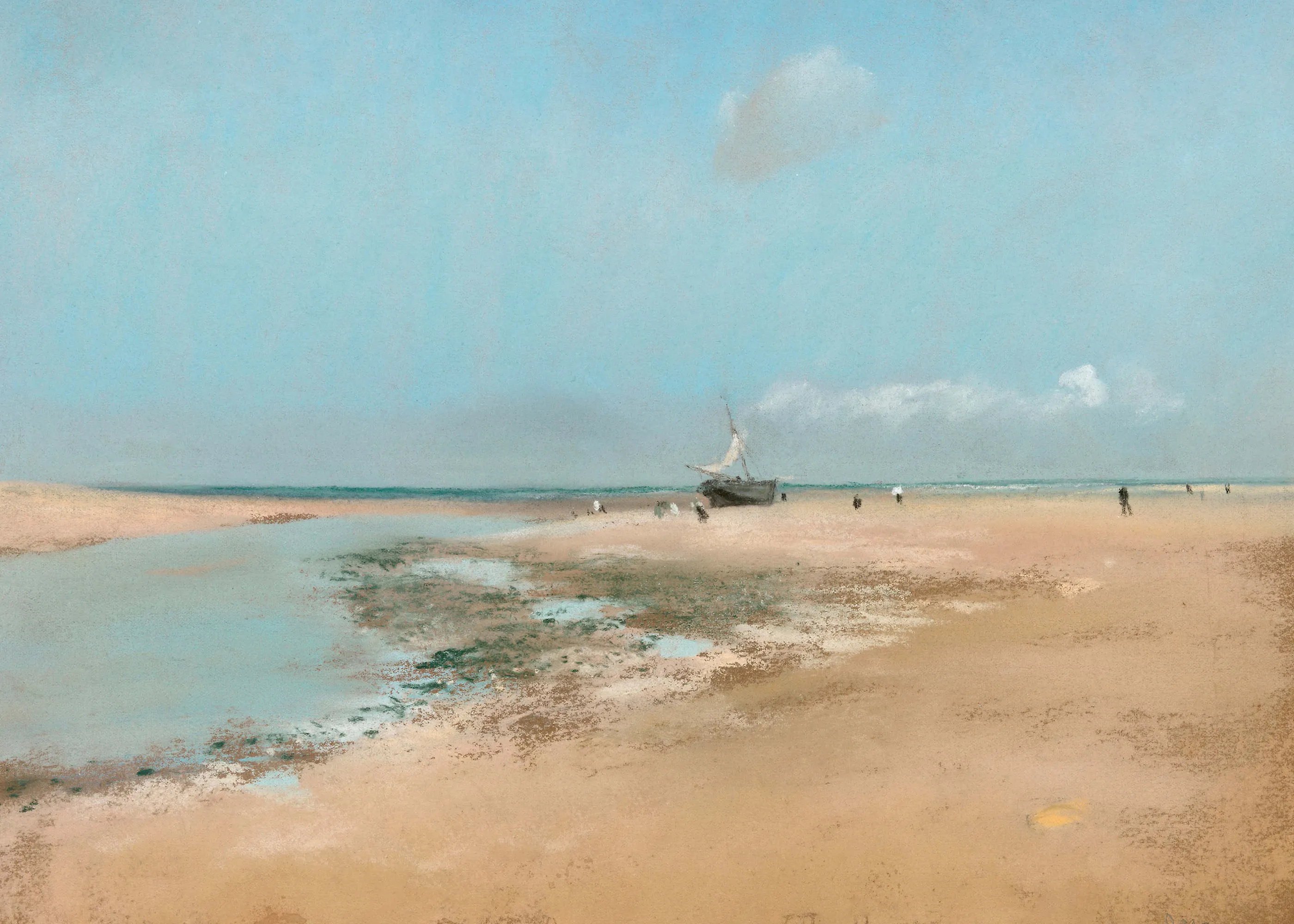 Edgar Degas - Plage à marée basse Poster 0