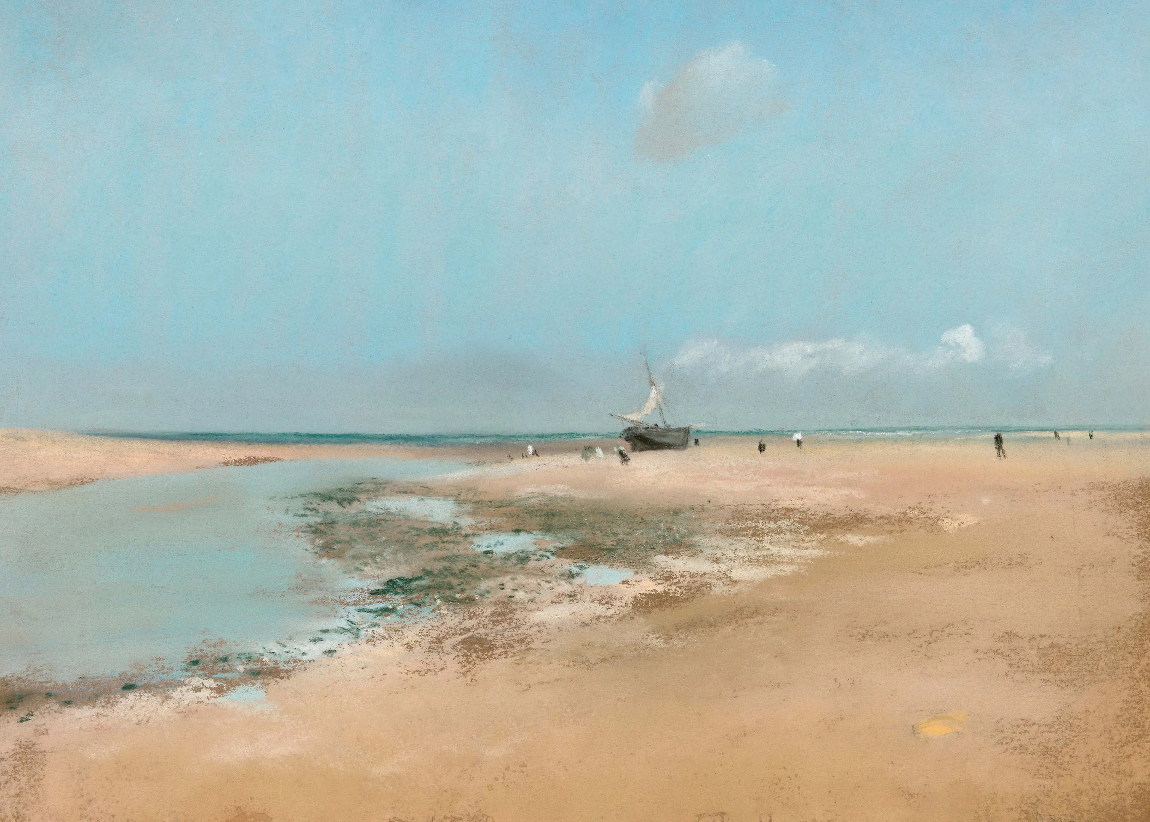 Edgar Degas - Plage à marée basse Poster 0