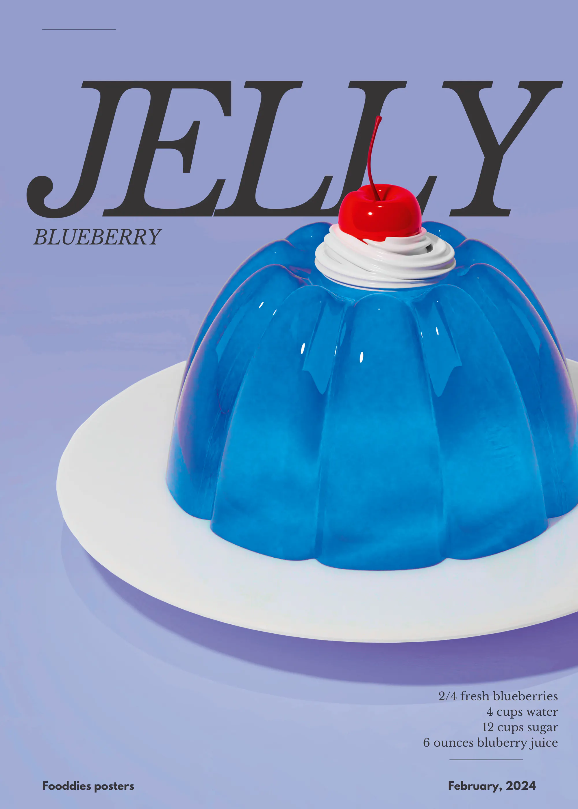 Julia Ramiro - Lebendiges Blaubeer-Gelee Poster 0