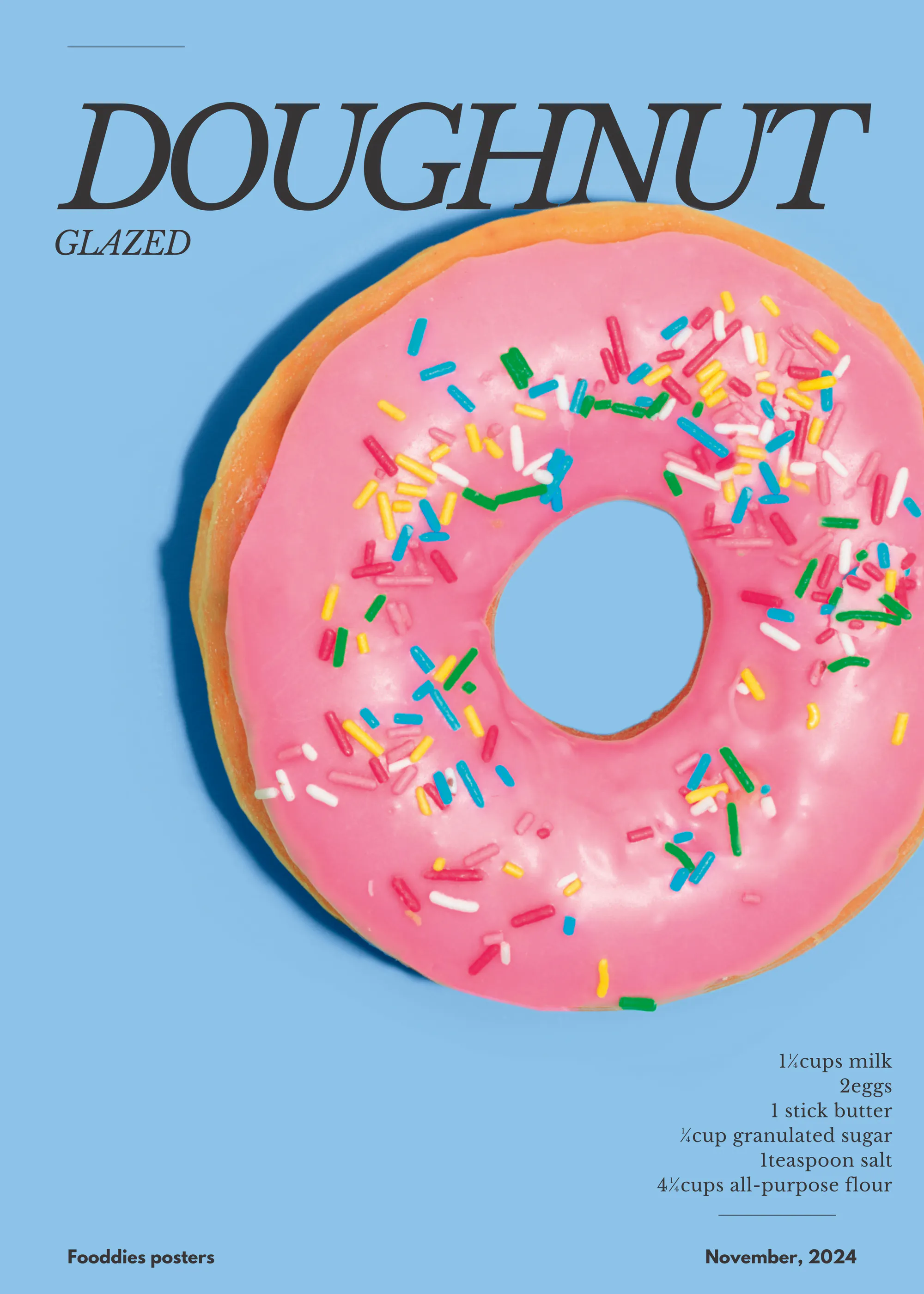 Julia Ramiro - Pink Sprinkled Doughnut Poster 0