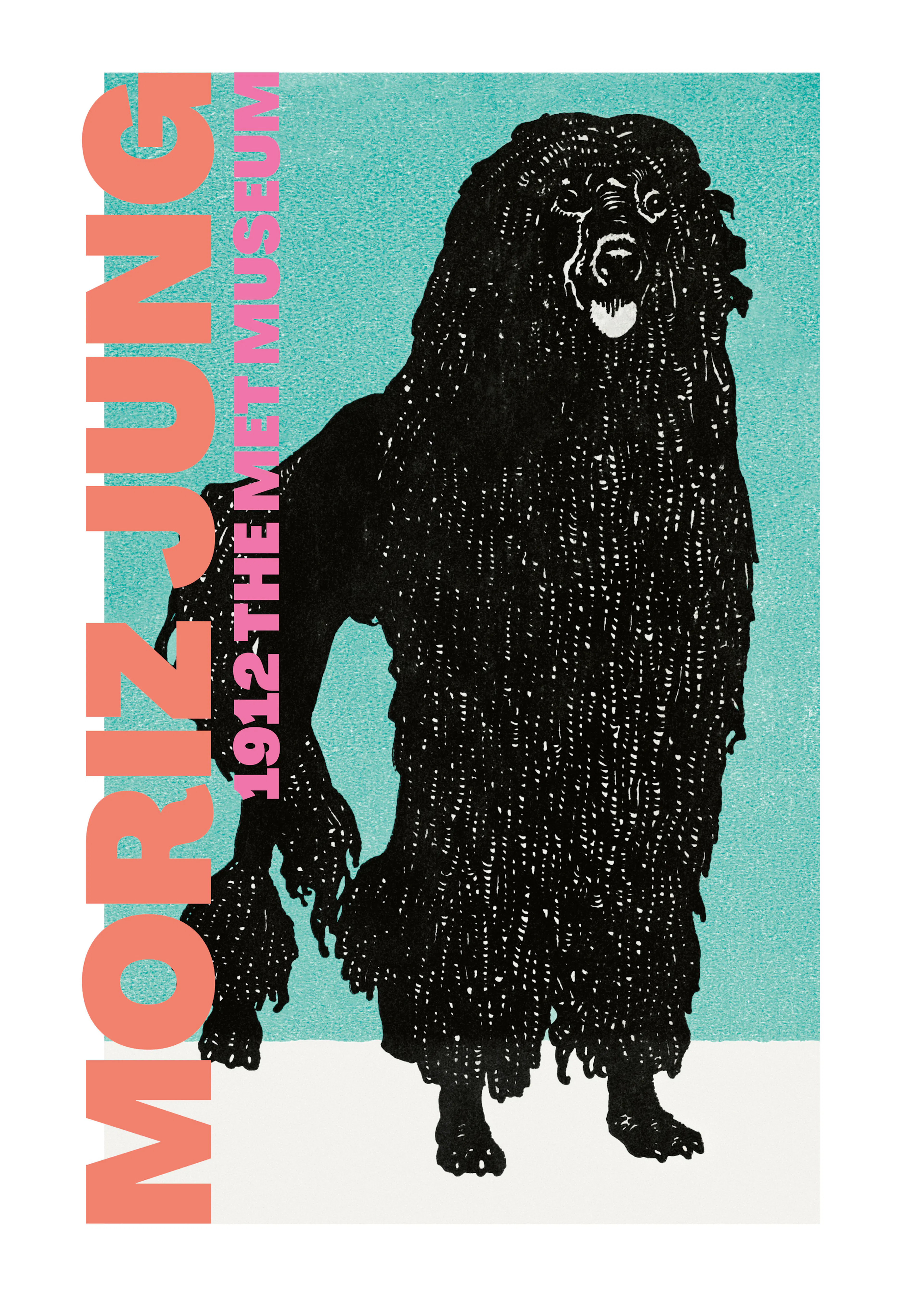 Athene Fritsch - Stilisierter Schwarzer Hund Poster 0