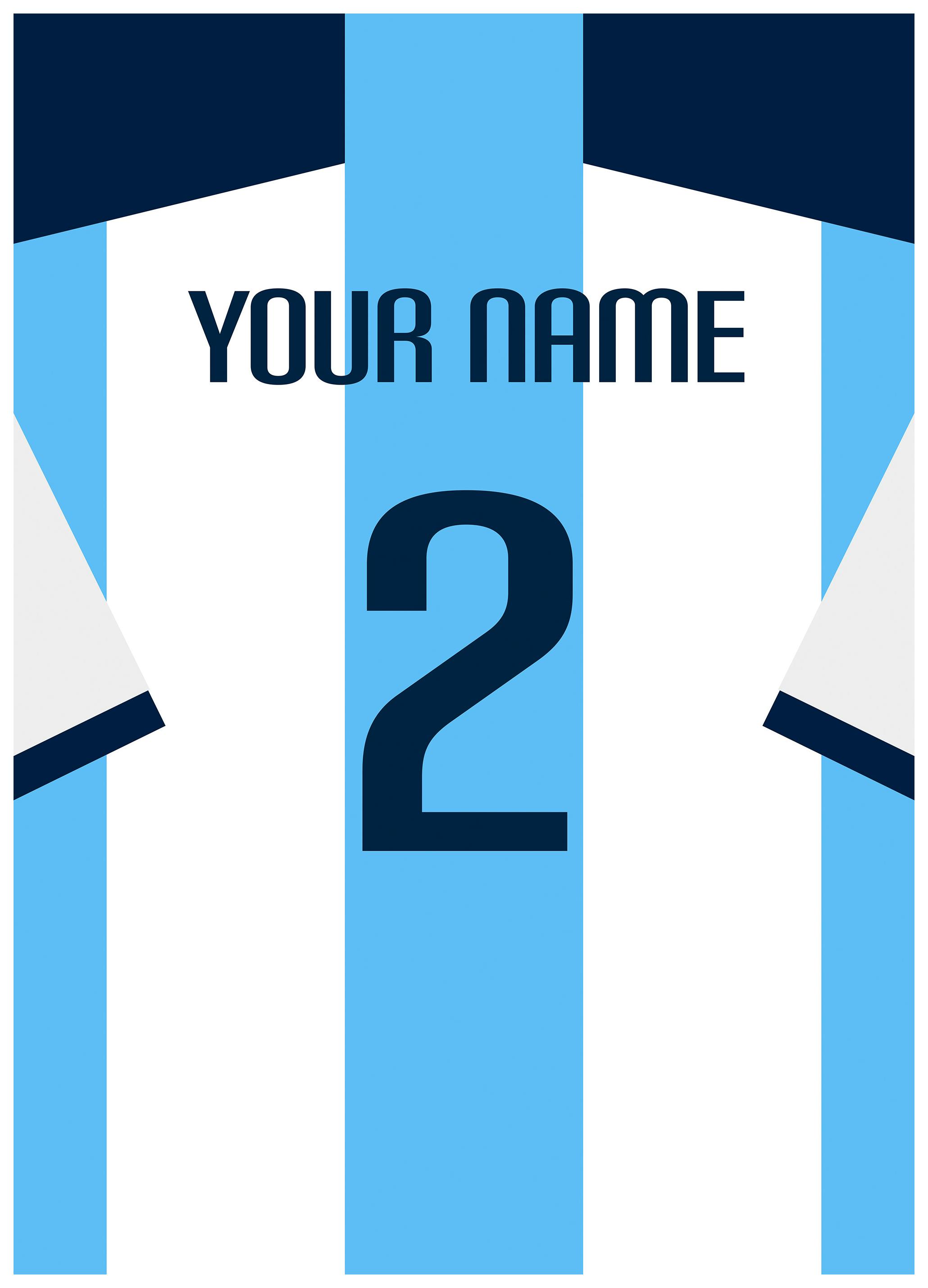 Fotballdrakt Nr. 15 Plakat (30x40 cm) - Poster Store