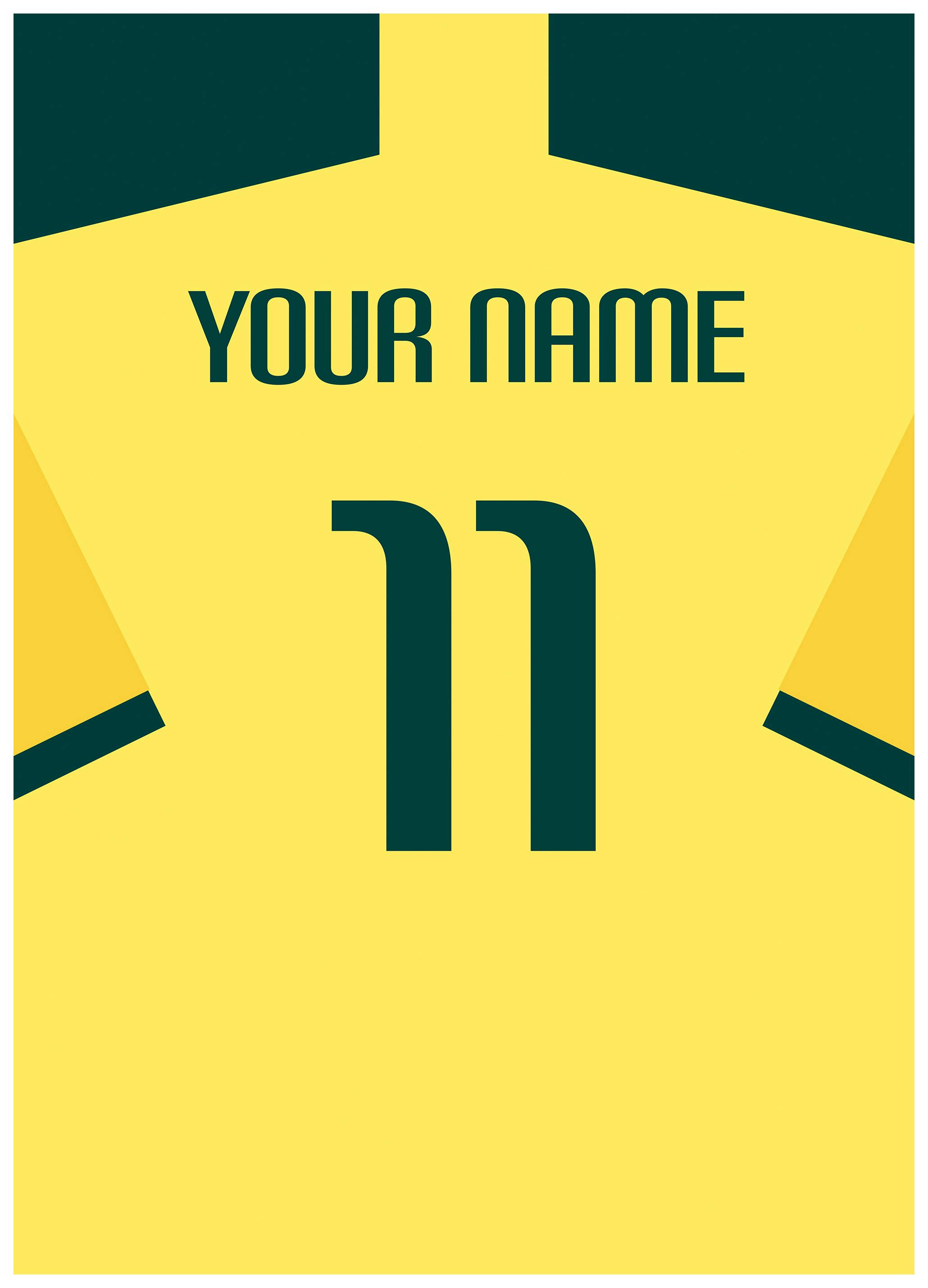 Fotballdrakt Nr16 Plakat (50x70 cm) - Poster Store
