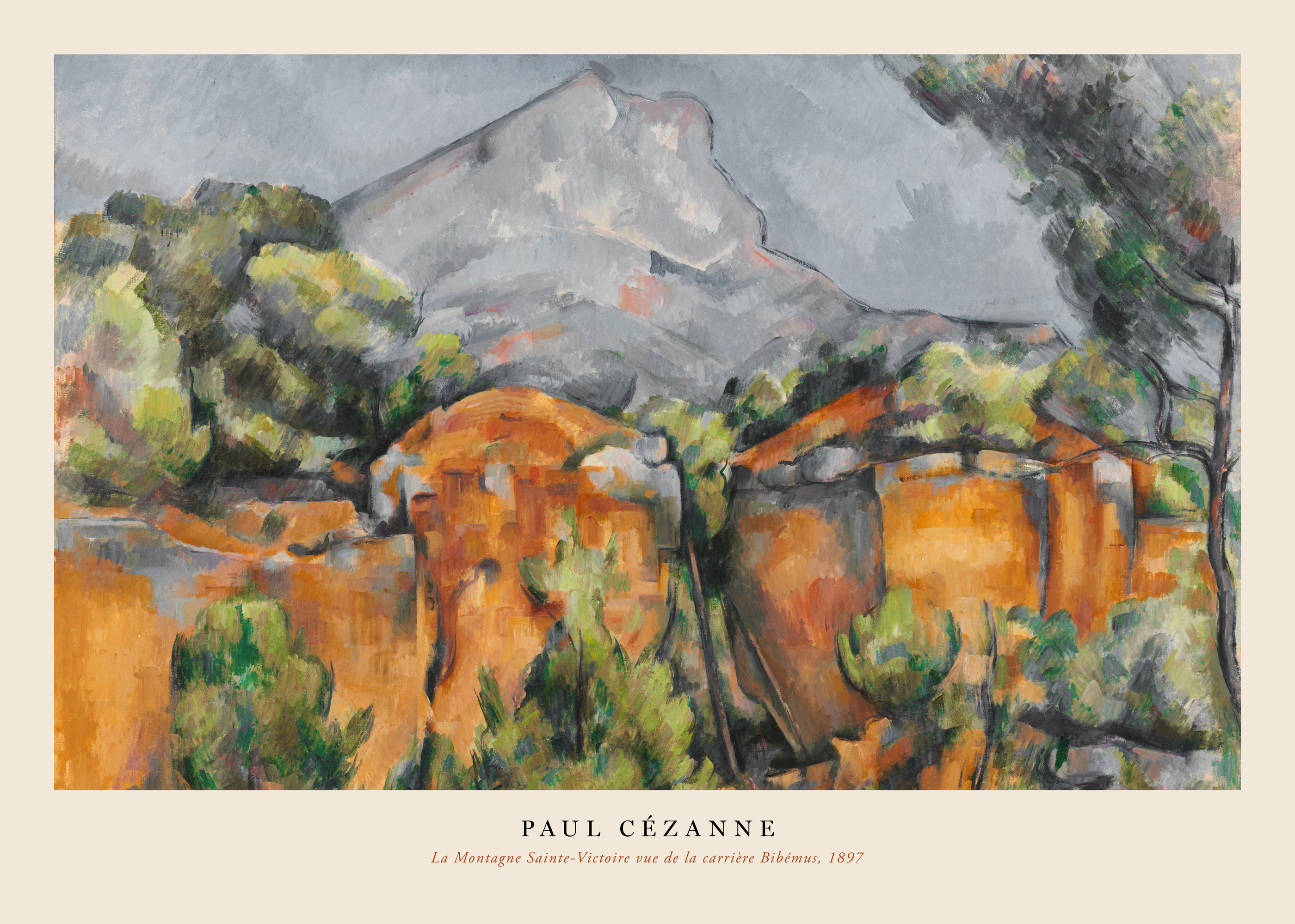 Paul Cezanne - La Montagne Sainte-Victoire vue de la carrière