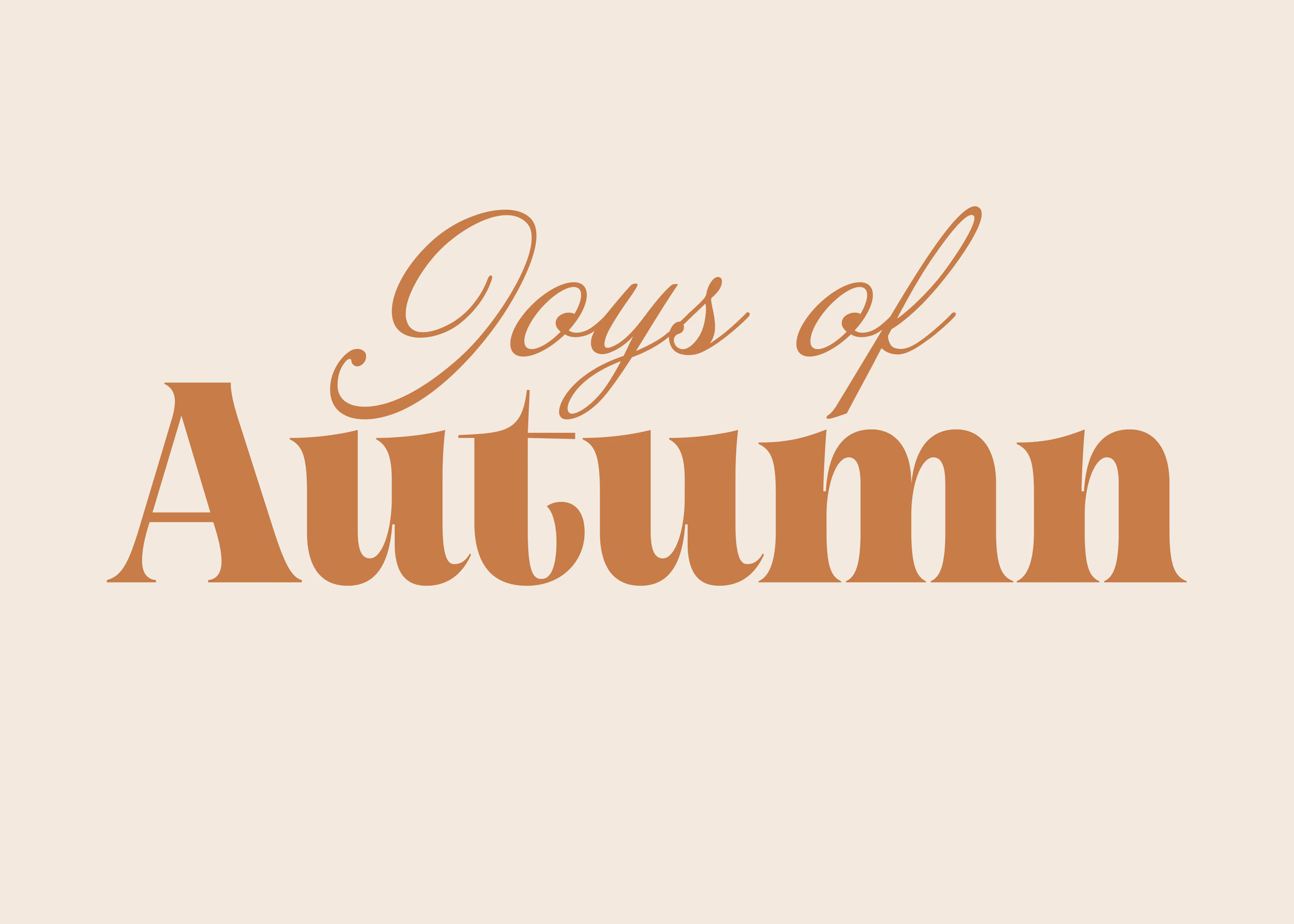 Autumn Joys Poster 0