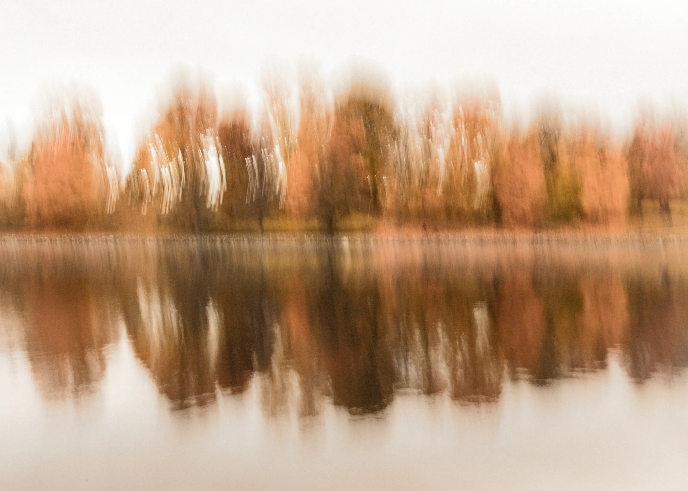 Autumn Lake Reflection Poster 0