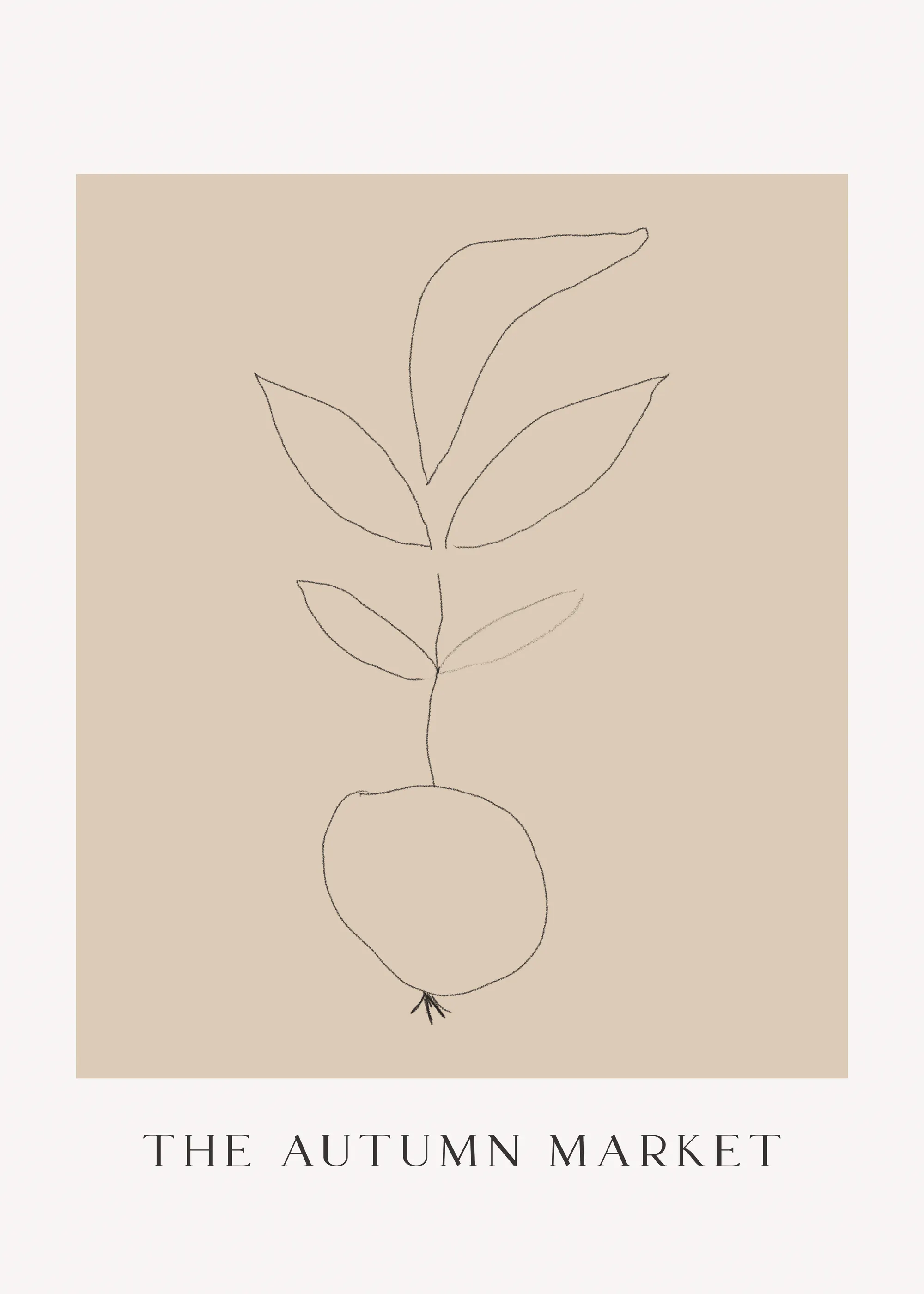 Syksymarkkinat Minimalistinen Juliste 0