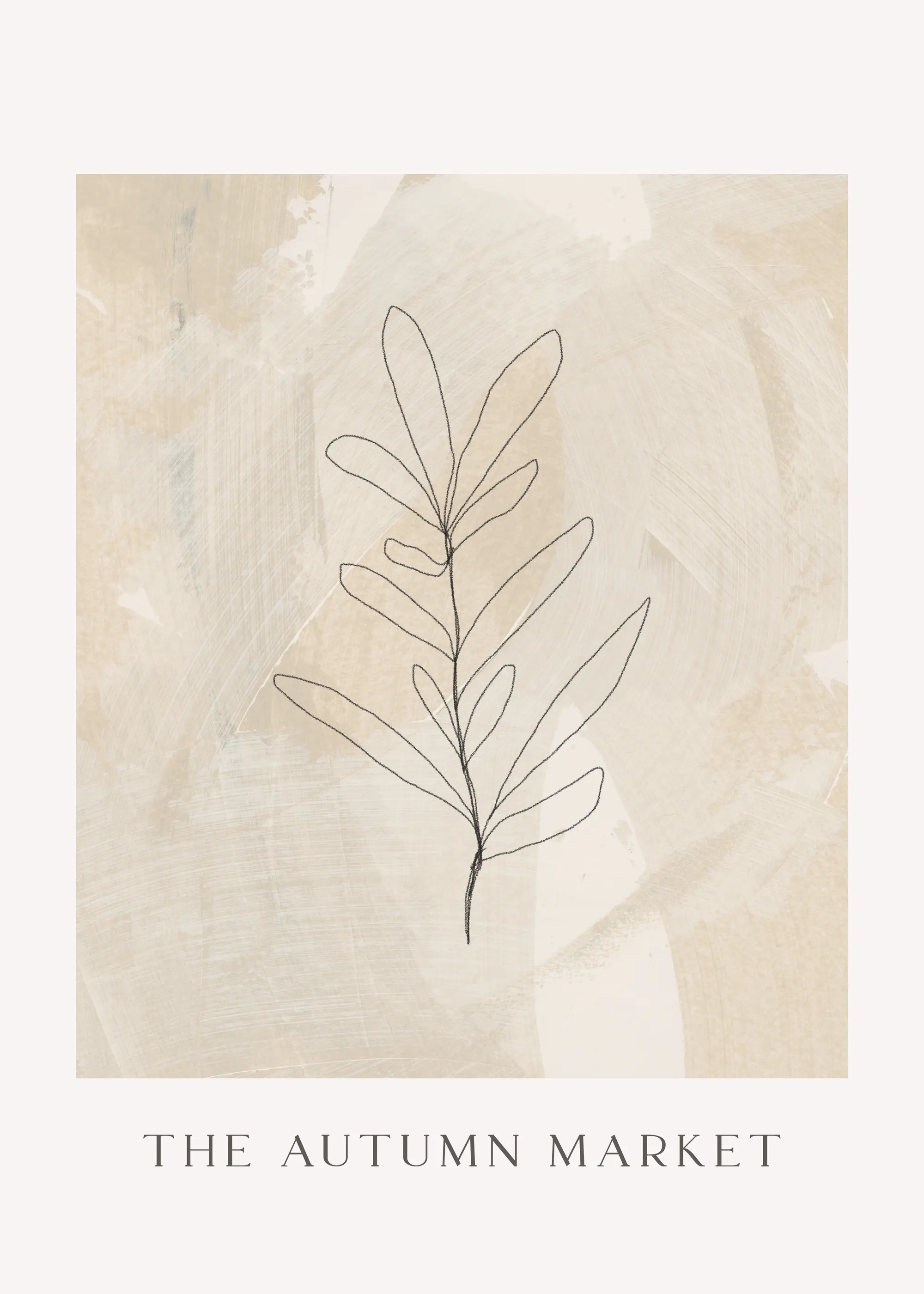 Efterårsblad Minimalistisk Plakat 0