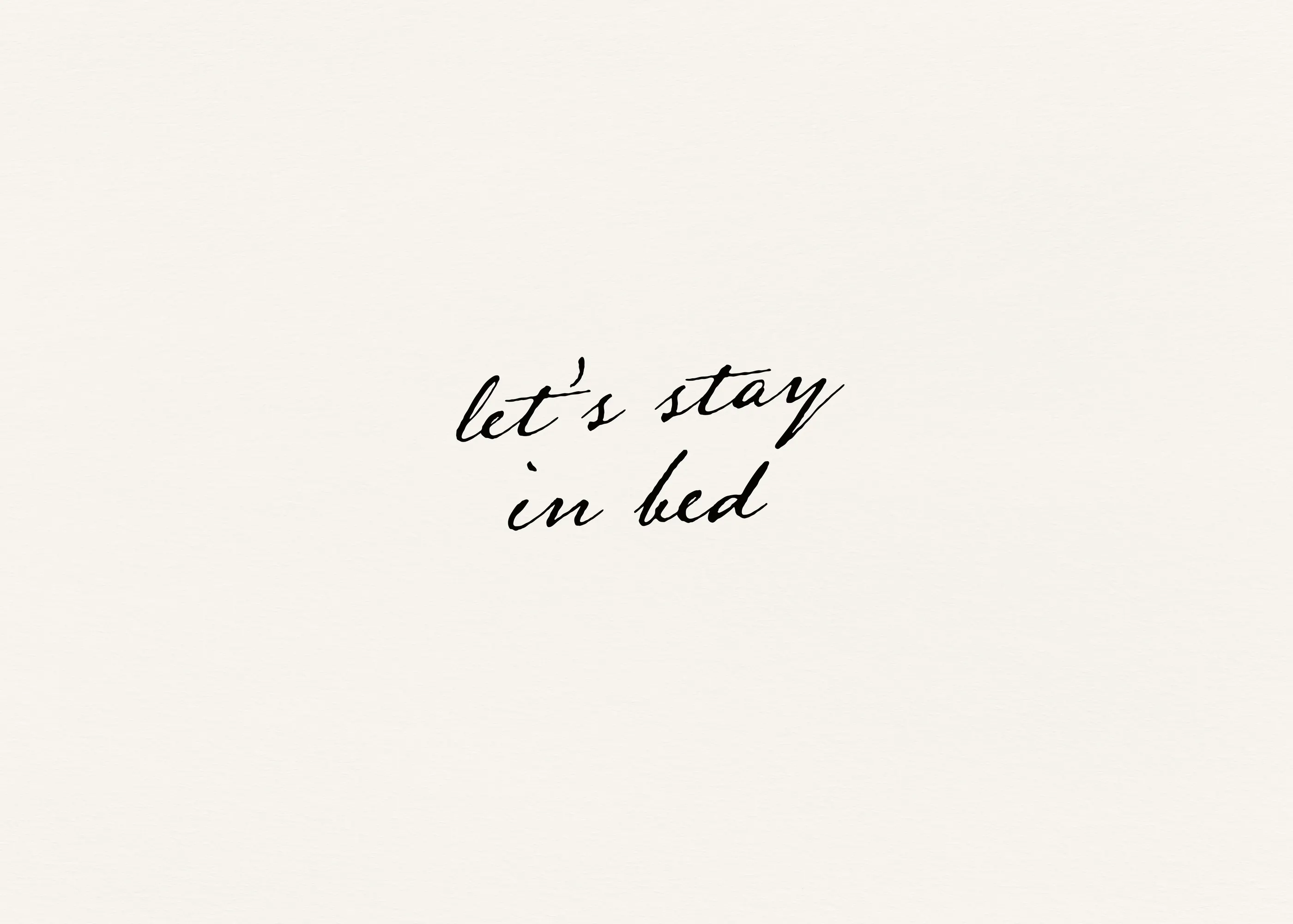 Stay in Bed Poster 0