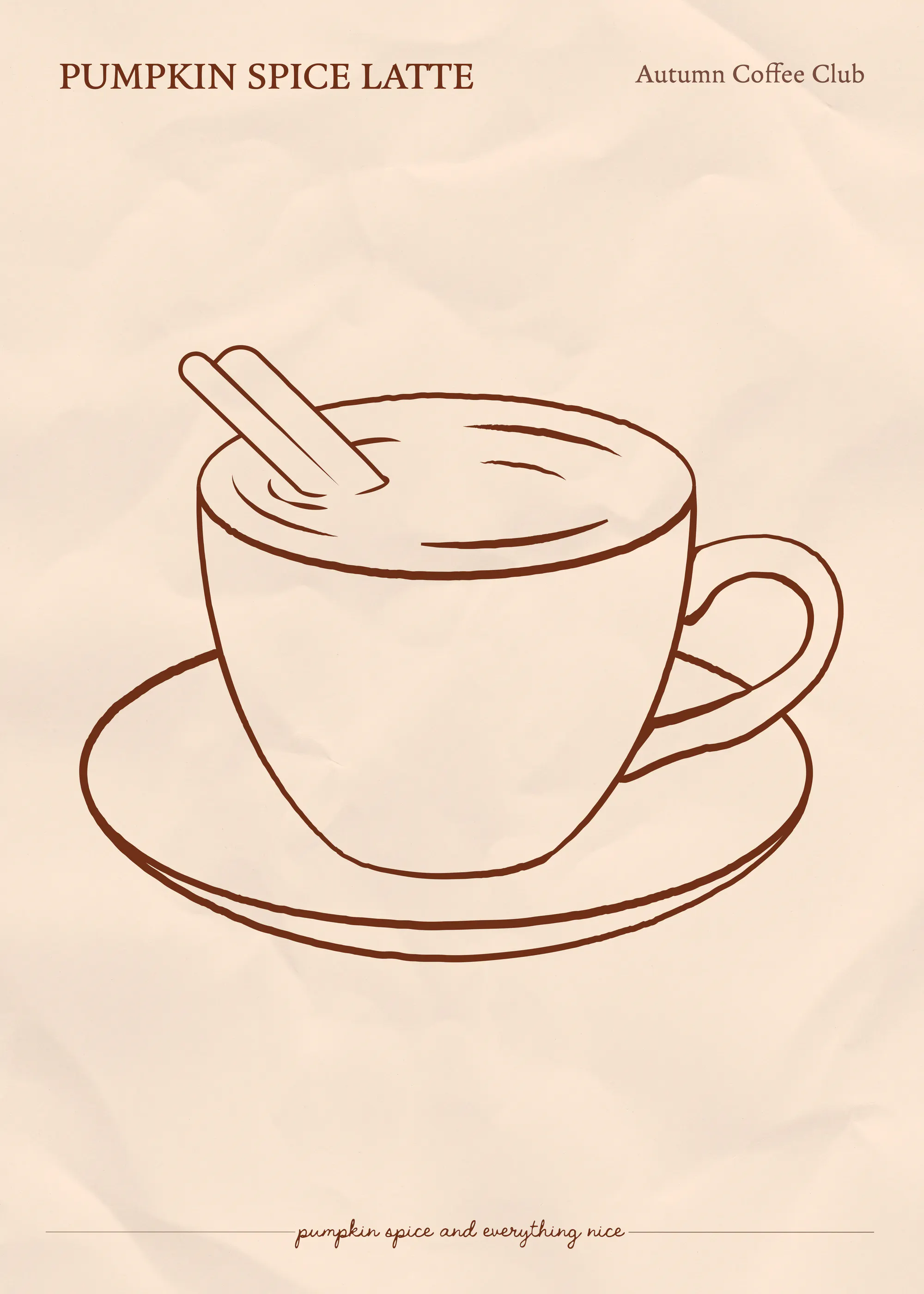 Pumpkin Spice Latte Poster 0