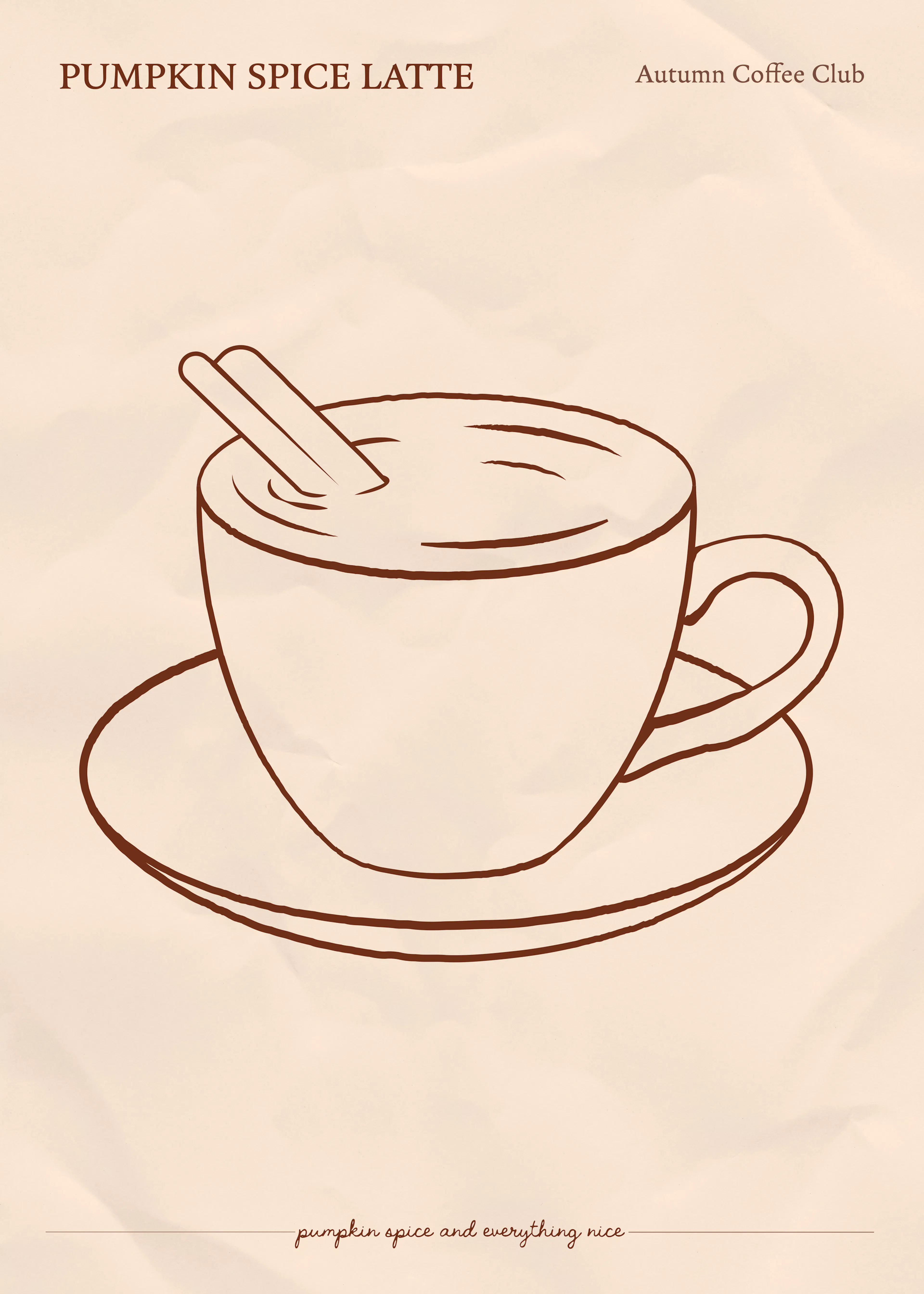 Pumpkin Spice Latte Poster 0