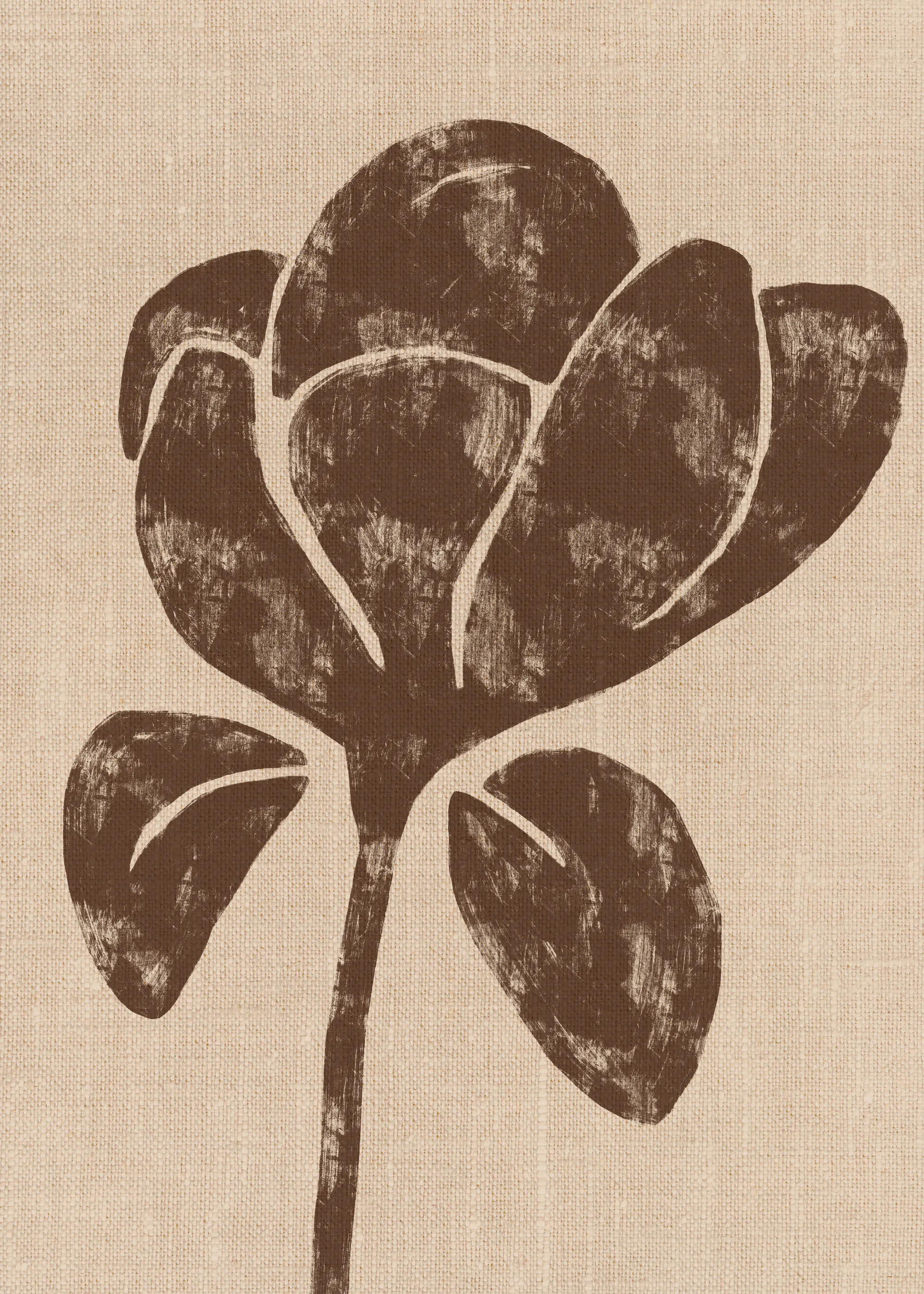 Brown Flower Texture Poster 0