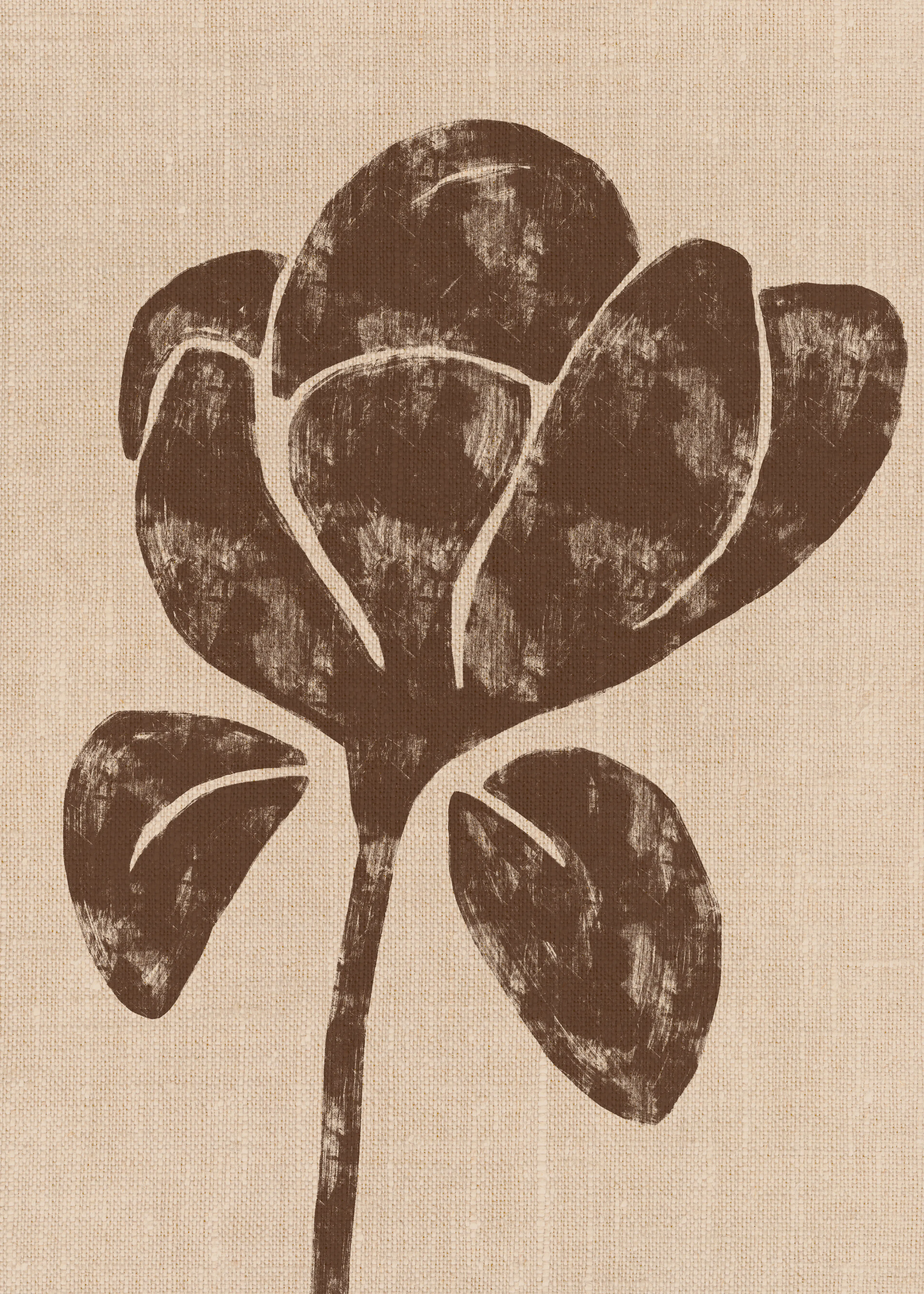 Brown Flower Texture Poster 0