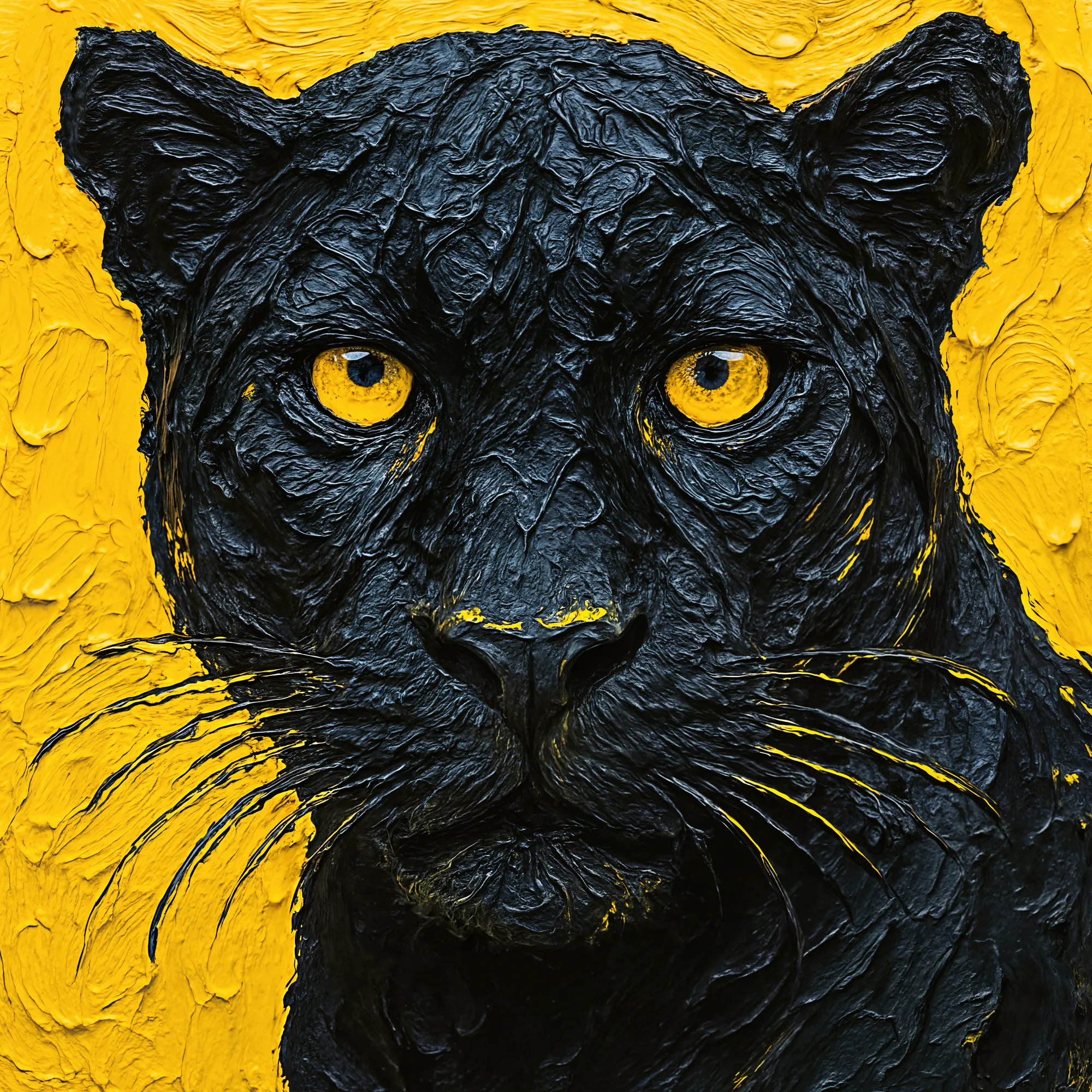 Pantera Nera Gialla Poster 0