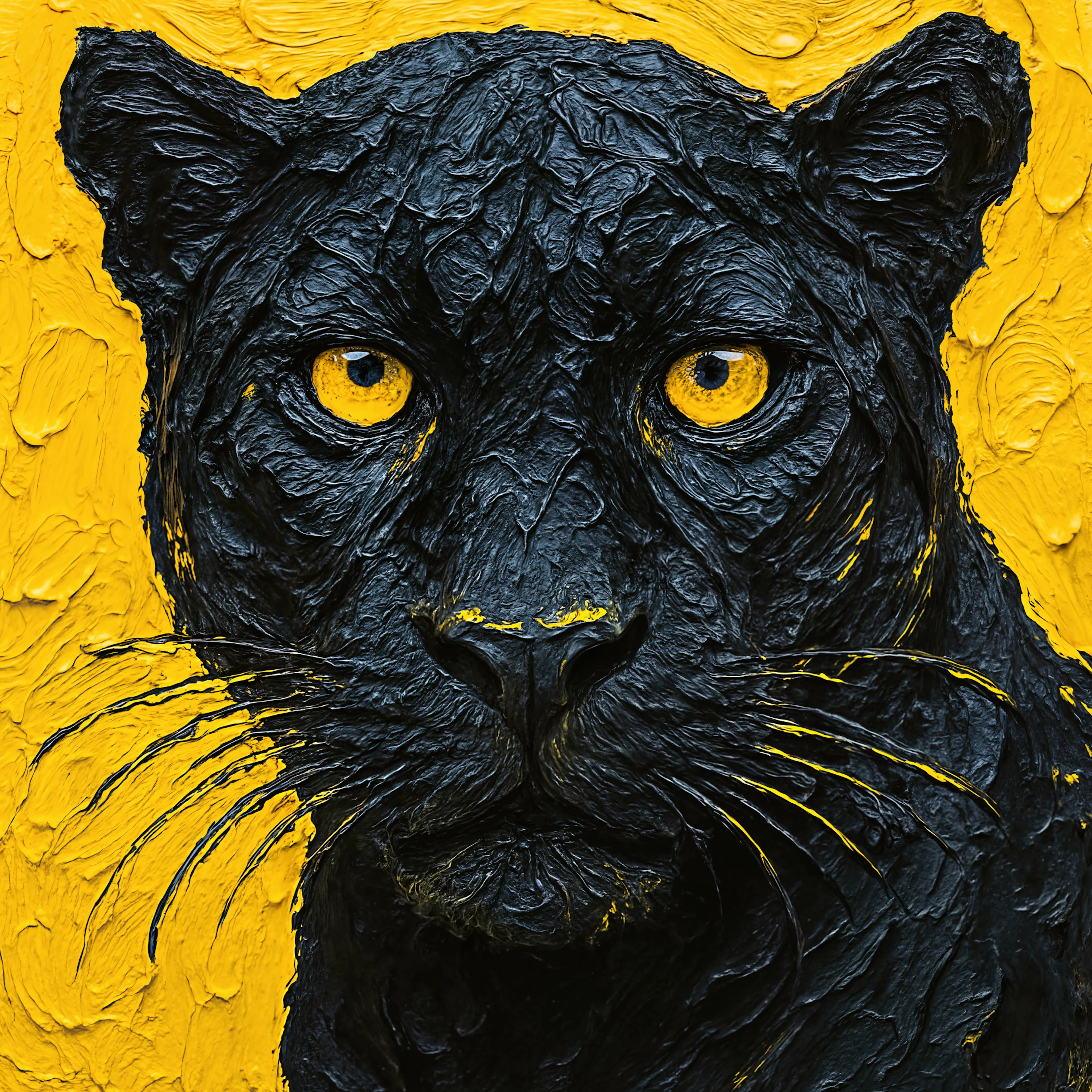Yellow Black Panther Poster 0