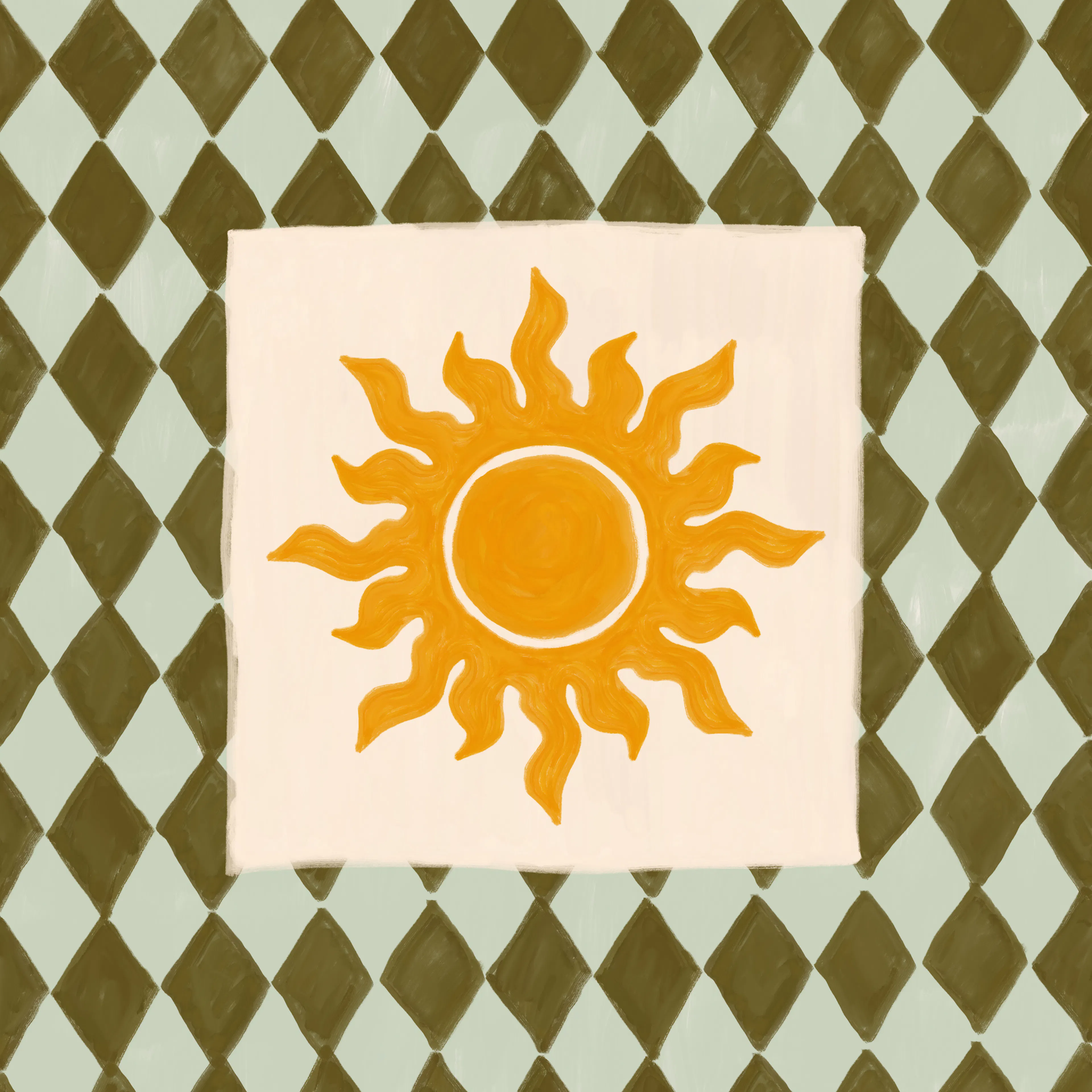 Olive Sunshine Vibes Plakat 0
