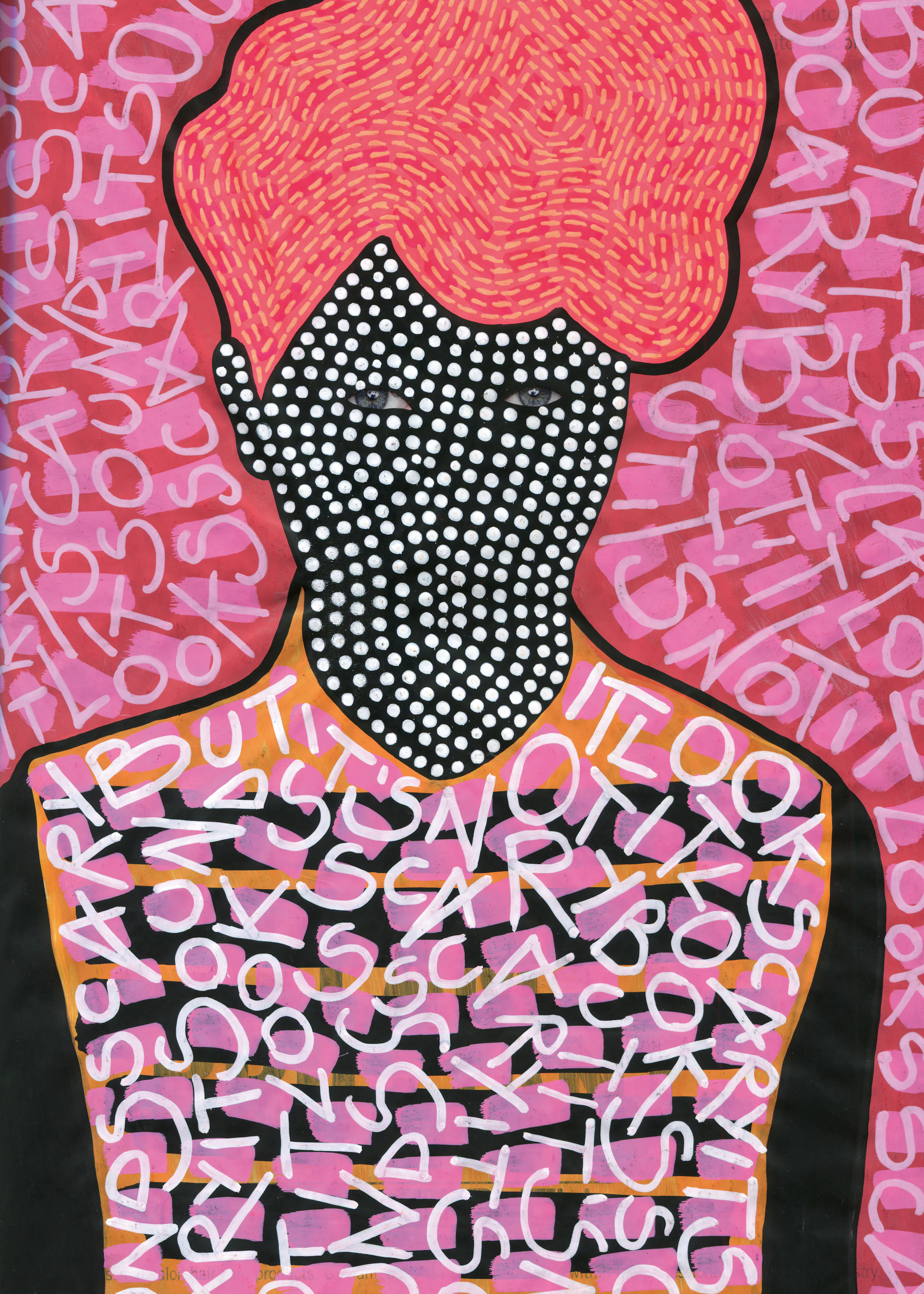 Pink Abstract Silhouette Poster 0