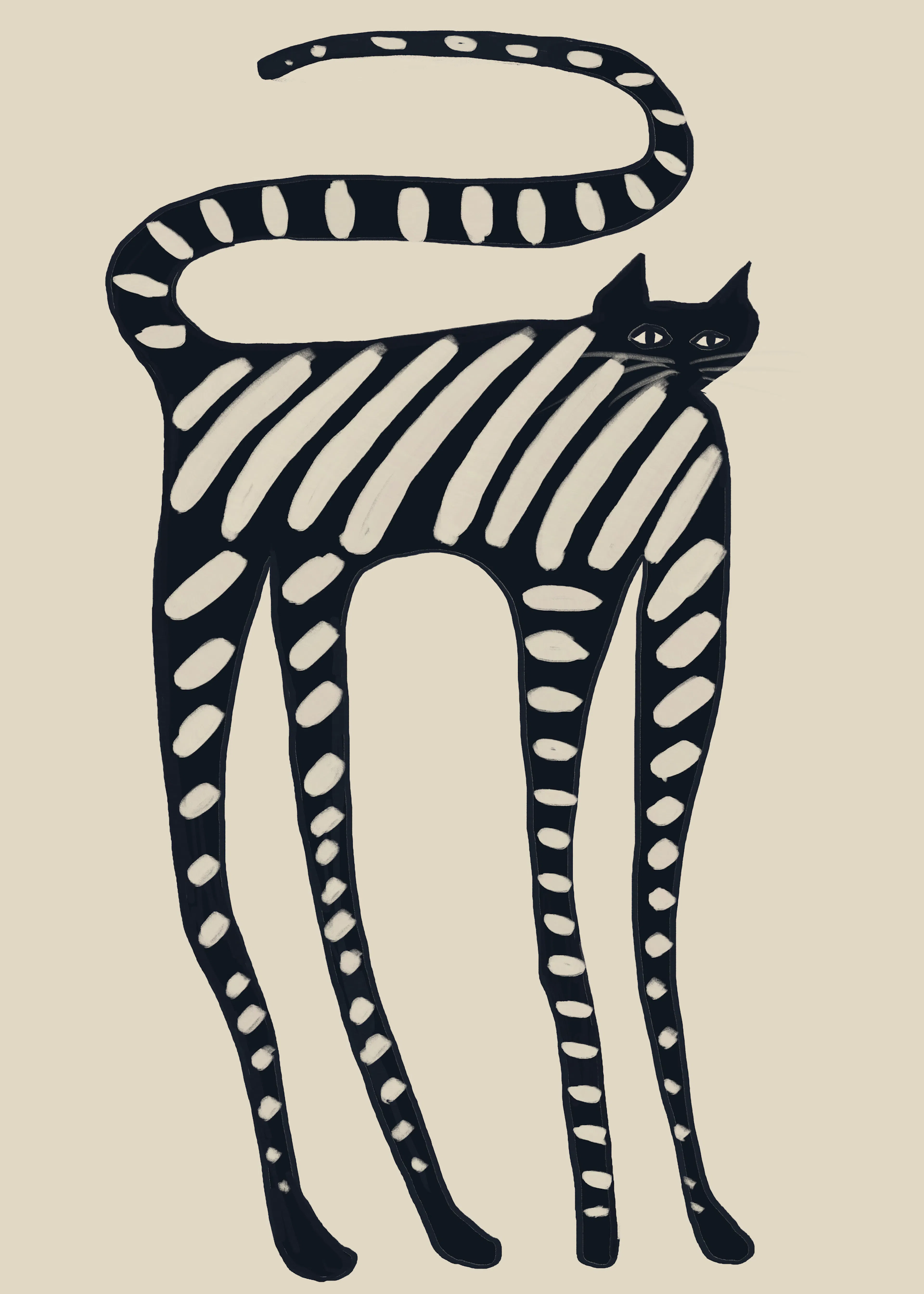 Striped Cat Poster 0