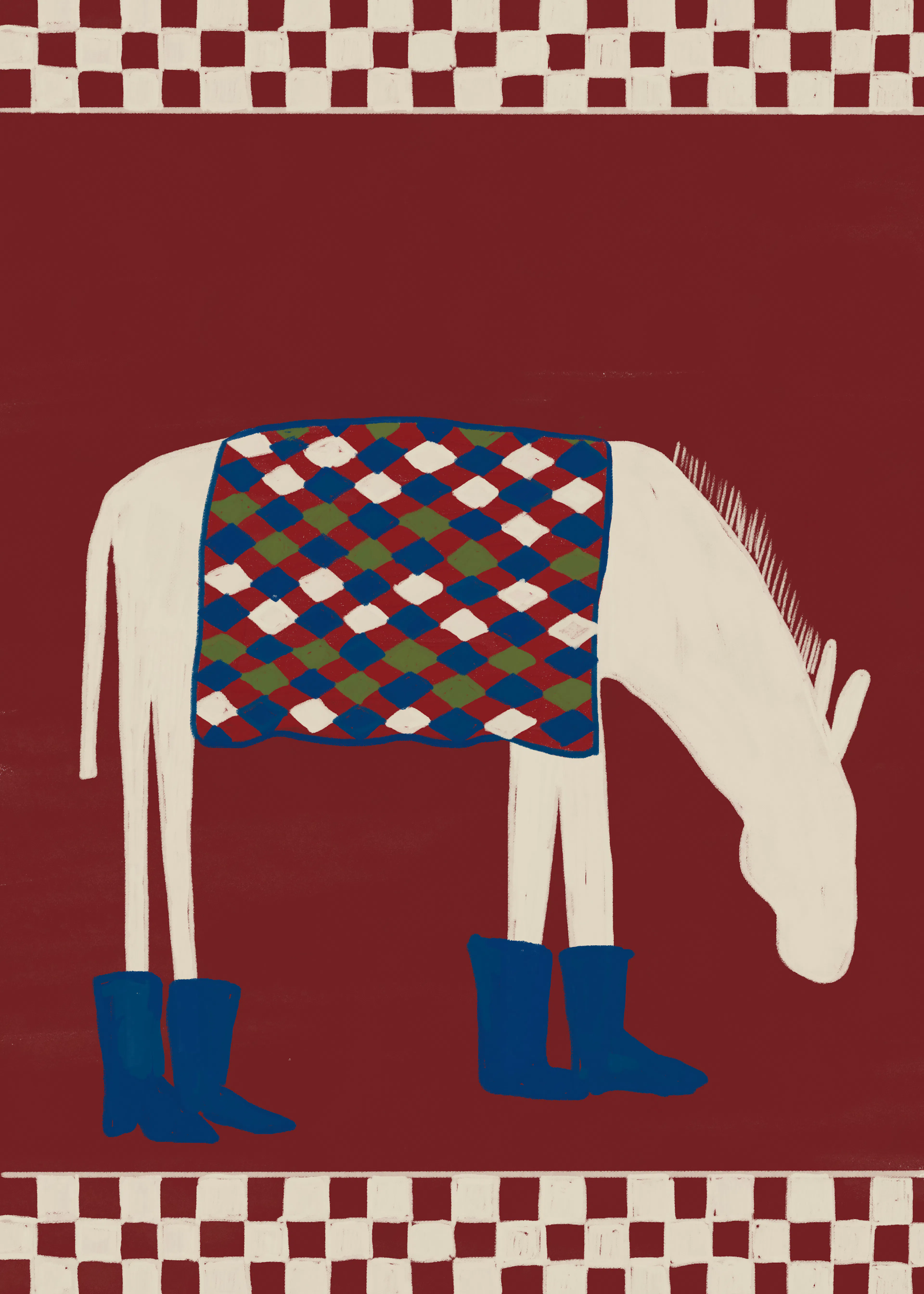 Patterned Horse Poster 0