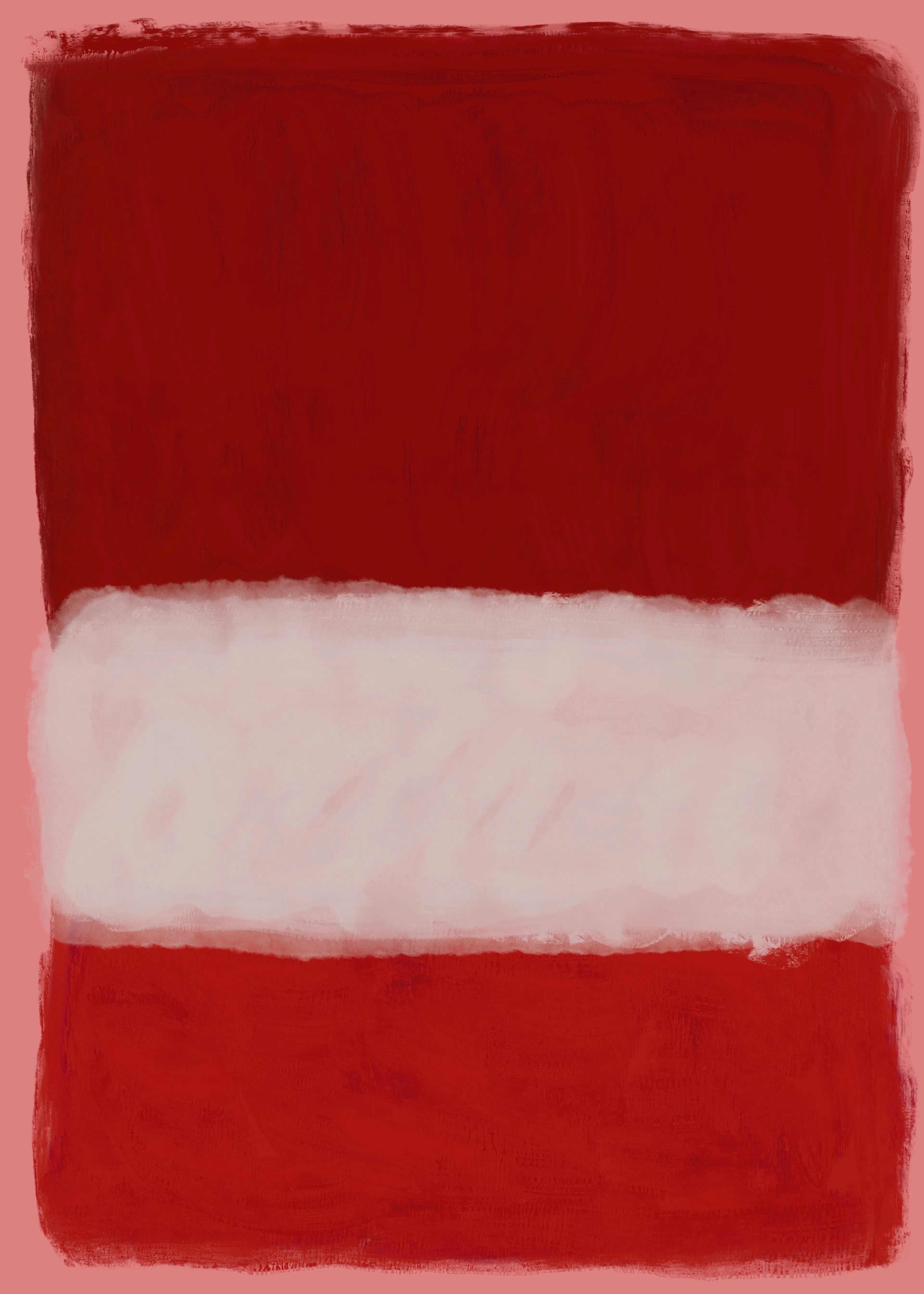 Red White Harmony Poster 0