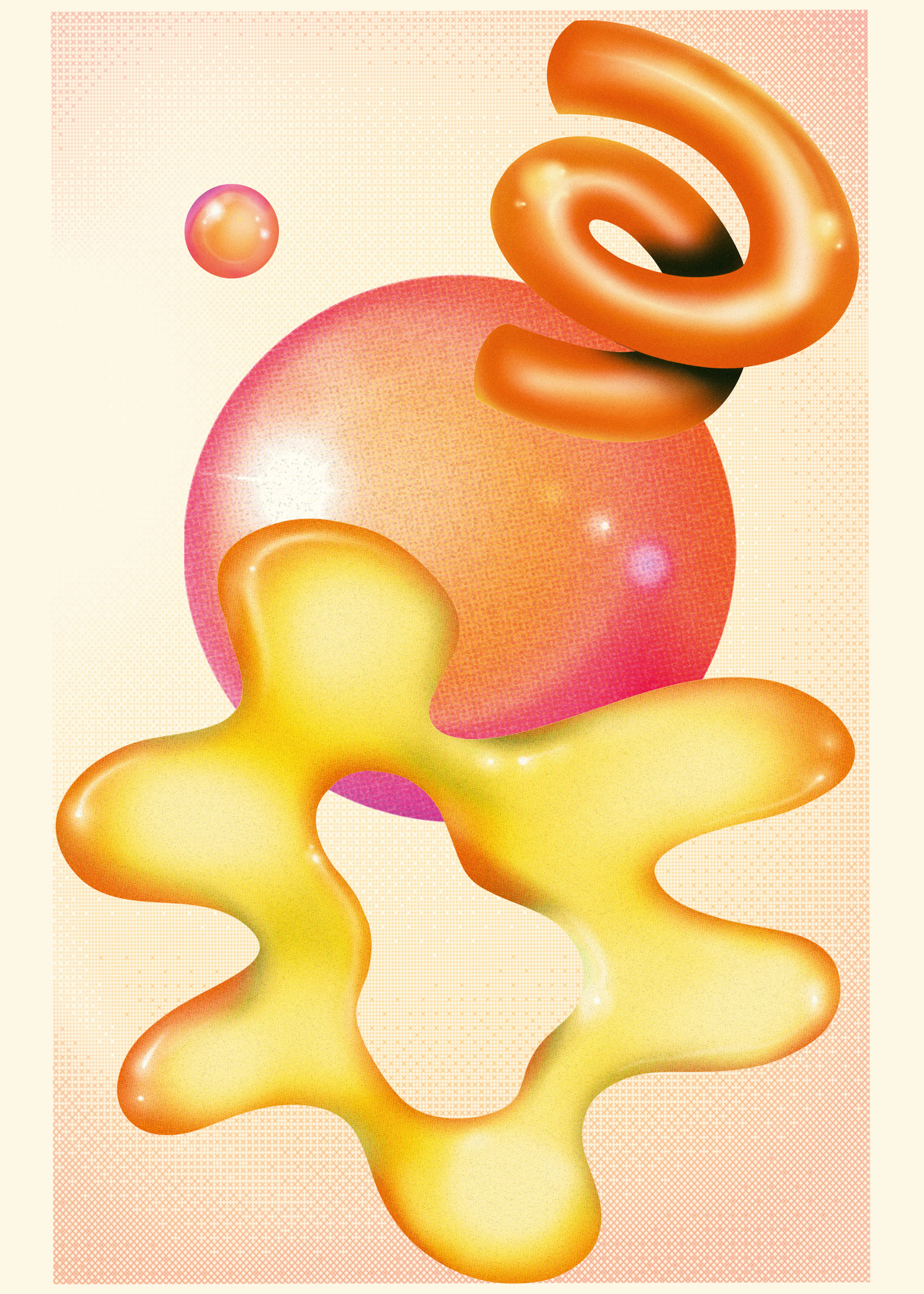 Vibrant Shapes Poster 0