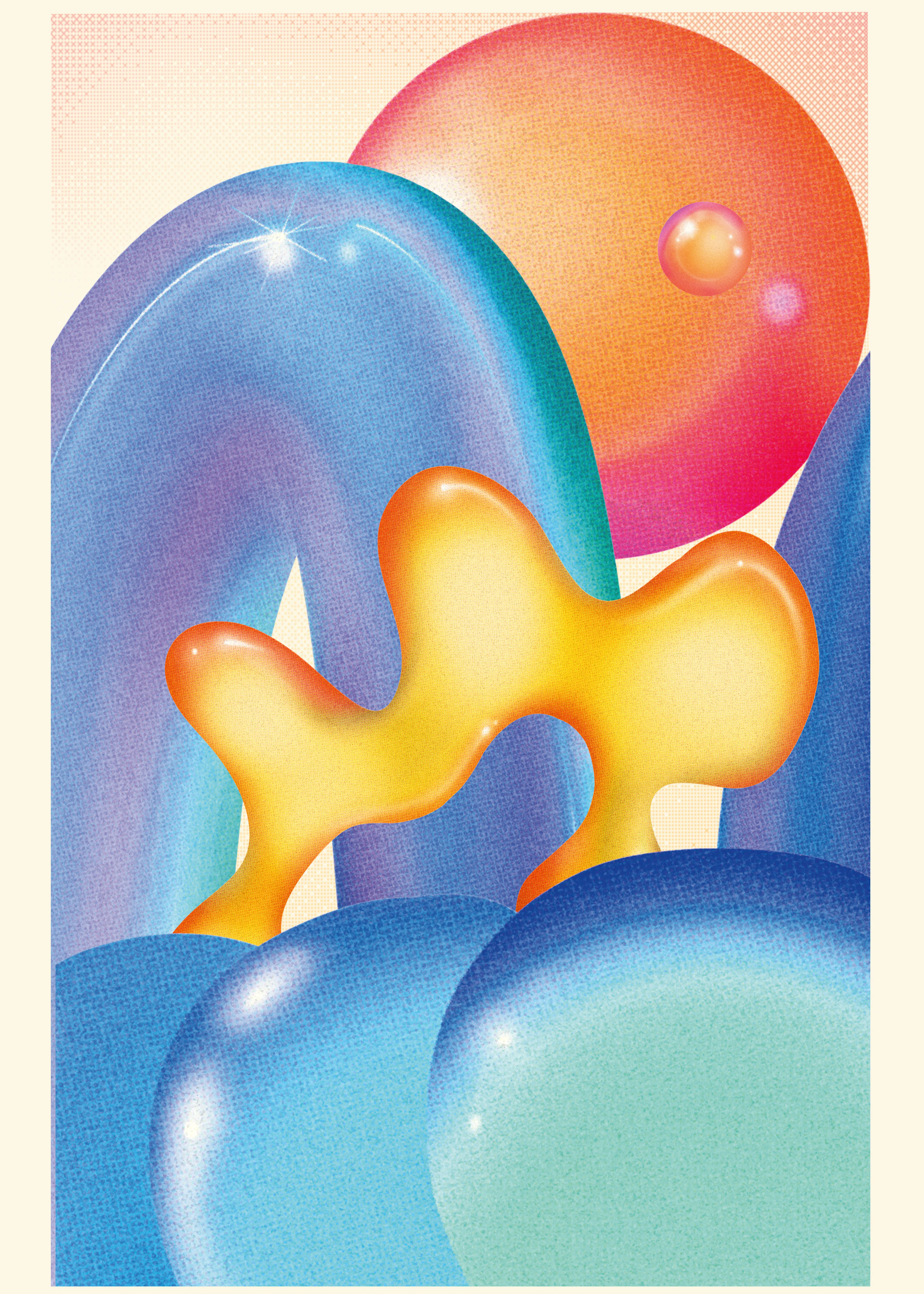 Colorful Bubbles Poster 0