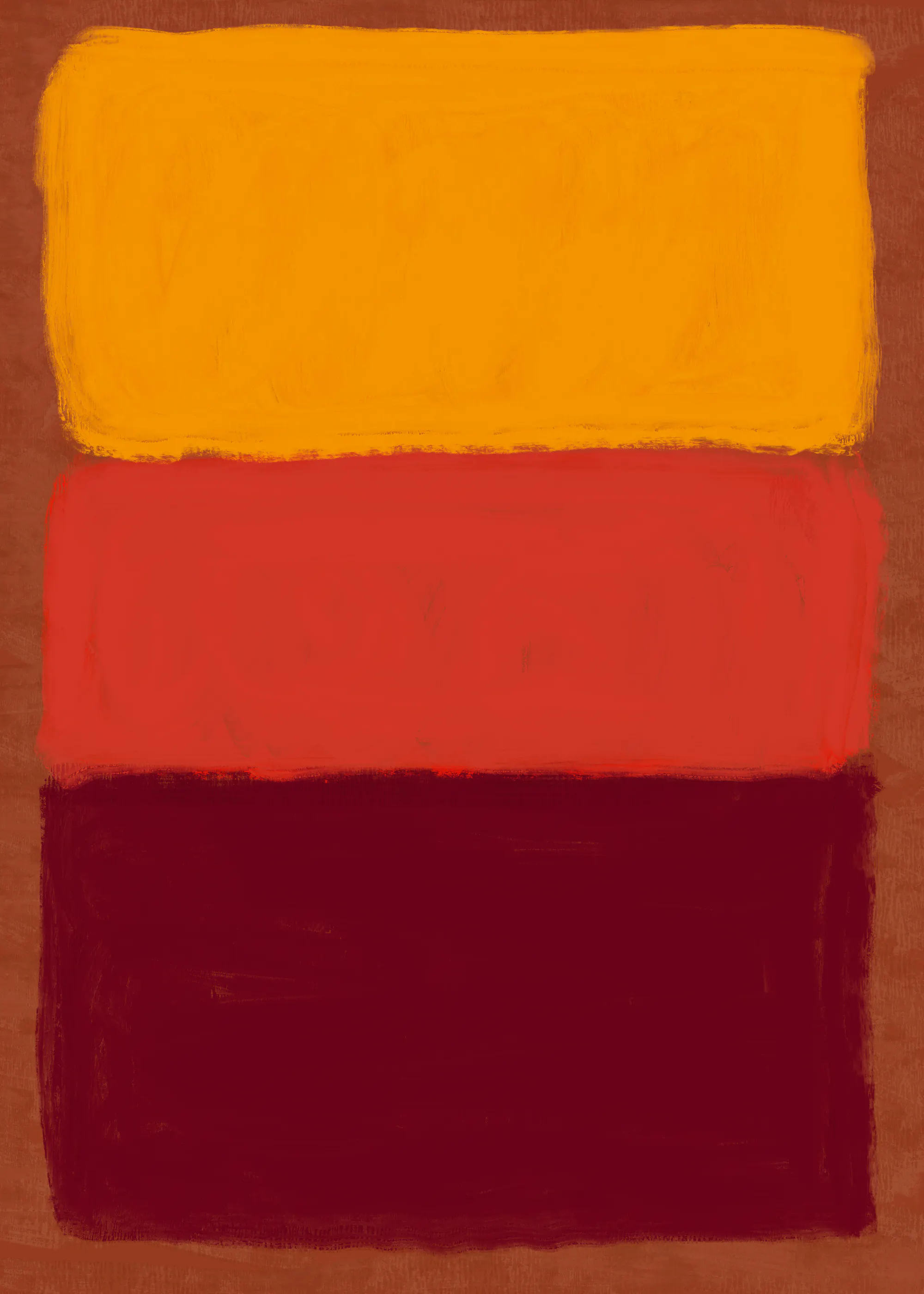 Warm Color Blocks Poster 0