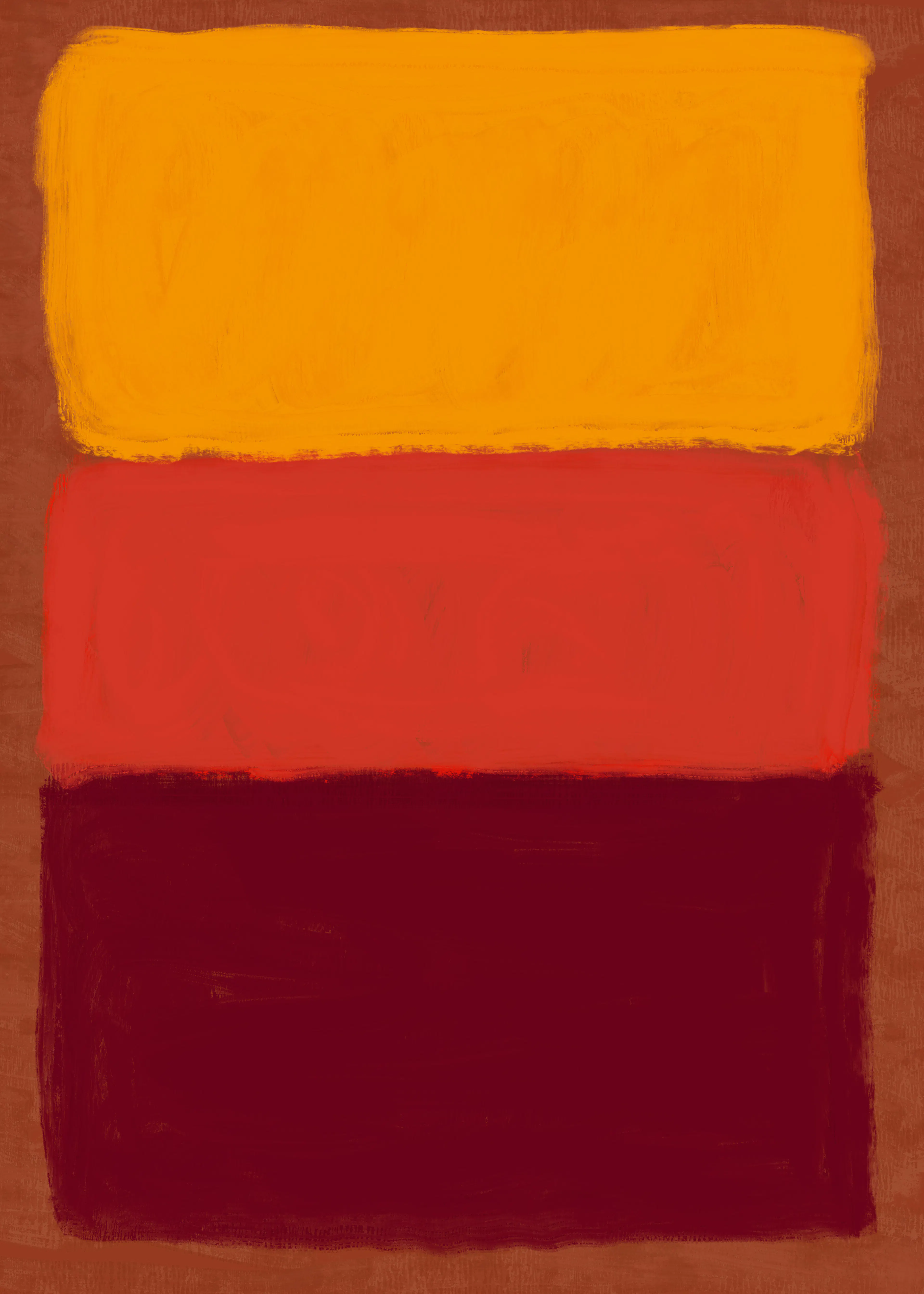 Warm Color Blocks Poster 0