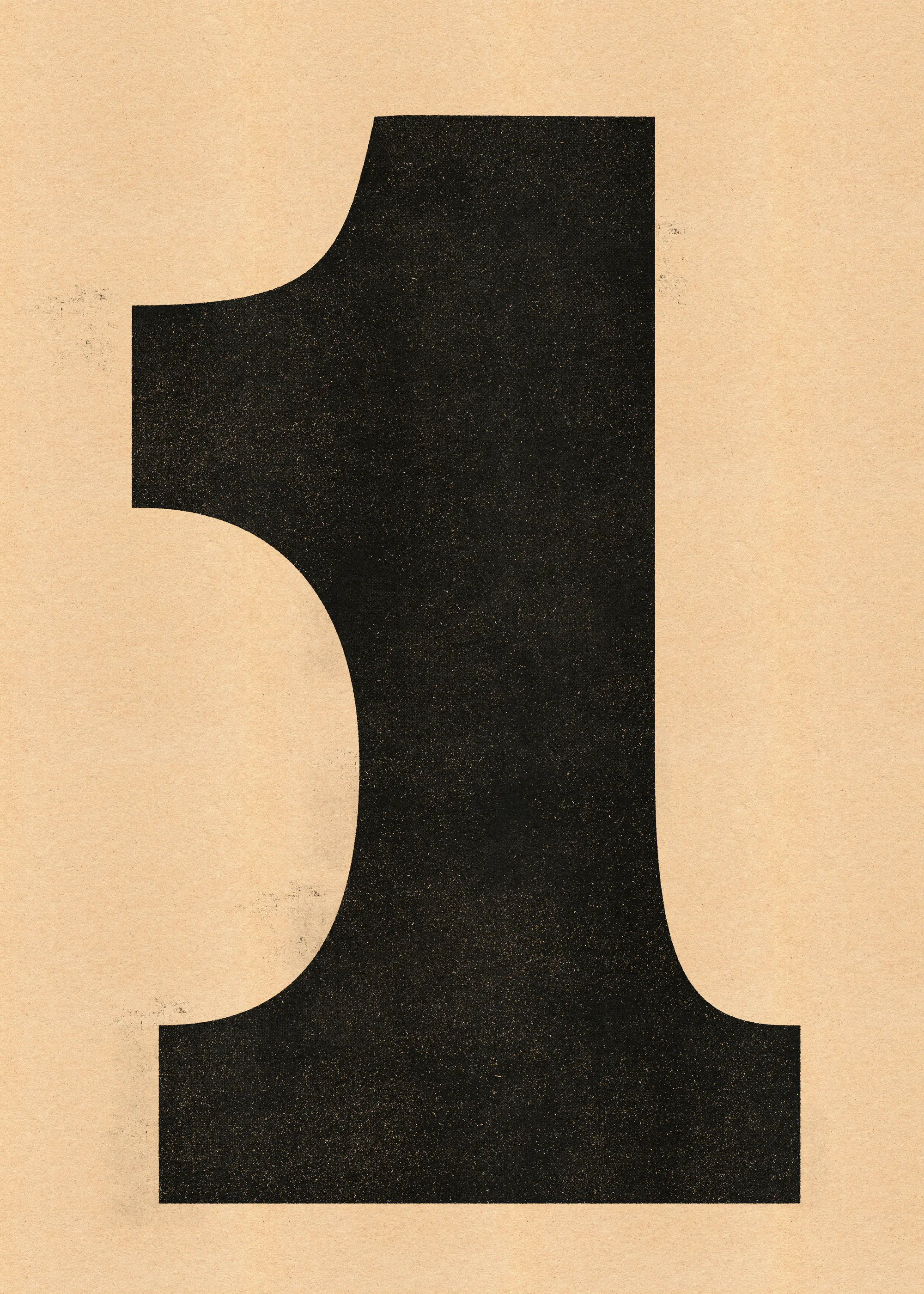 Chiffre Anthracite Bold Poster 0