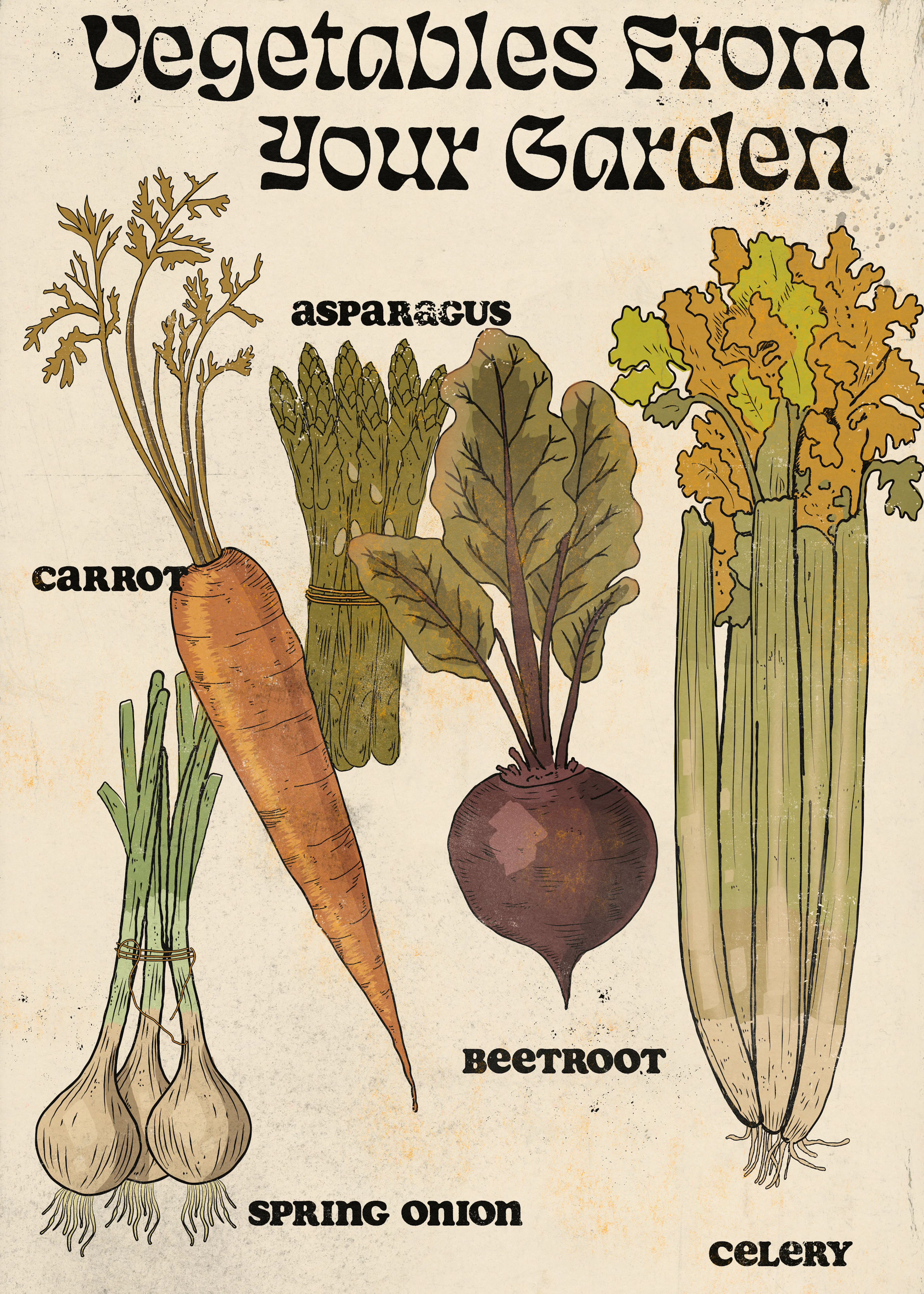 Verduras del Jardín Póster 0