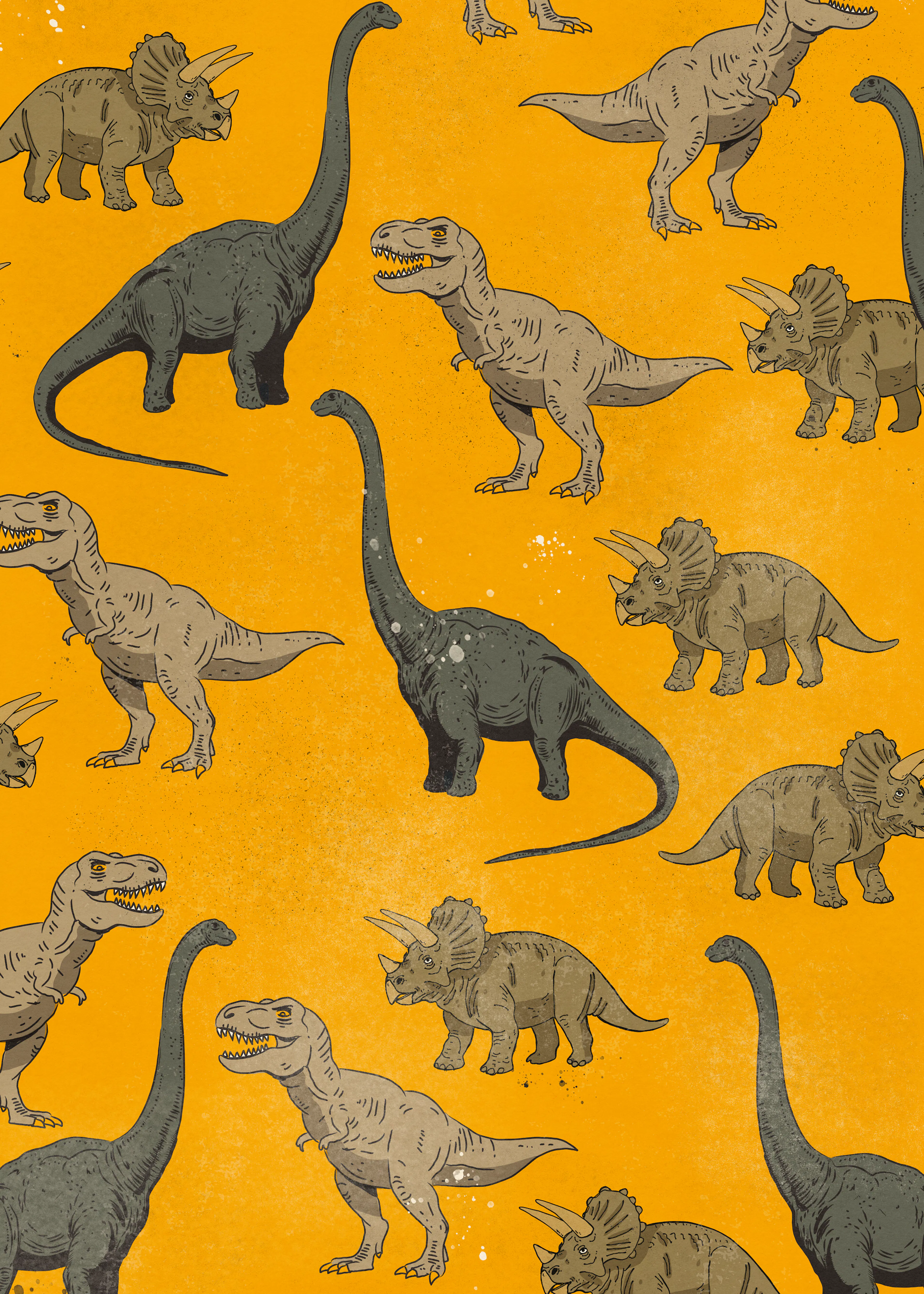 Dinosaur Parade Poster 0