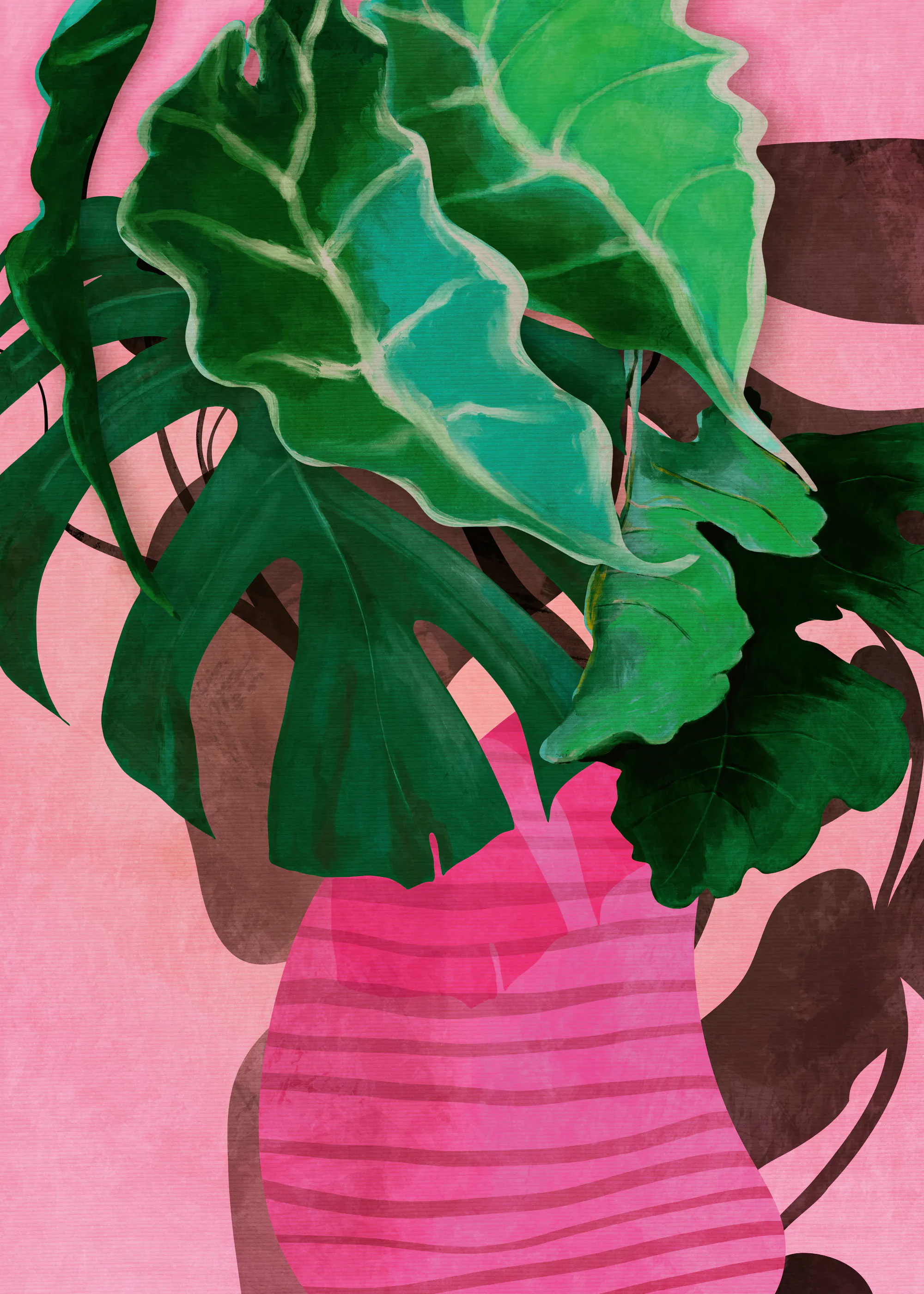Emerald Tropical Vibes Poster 0