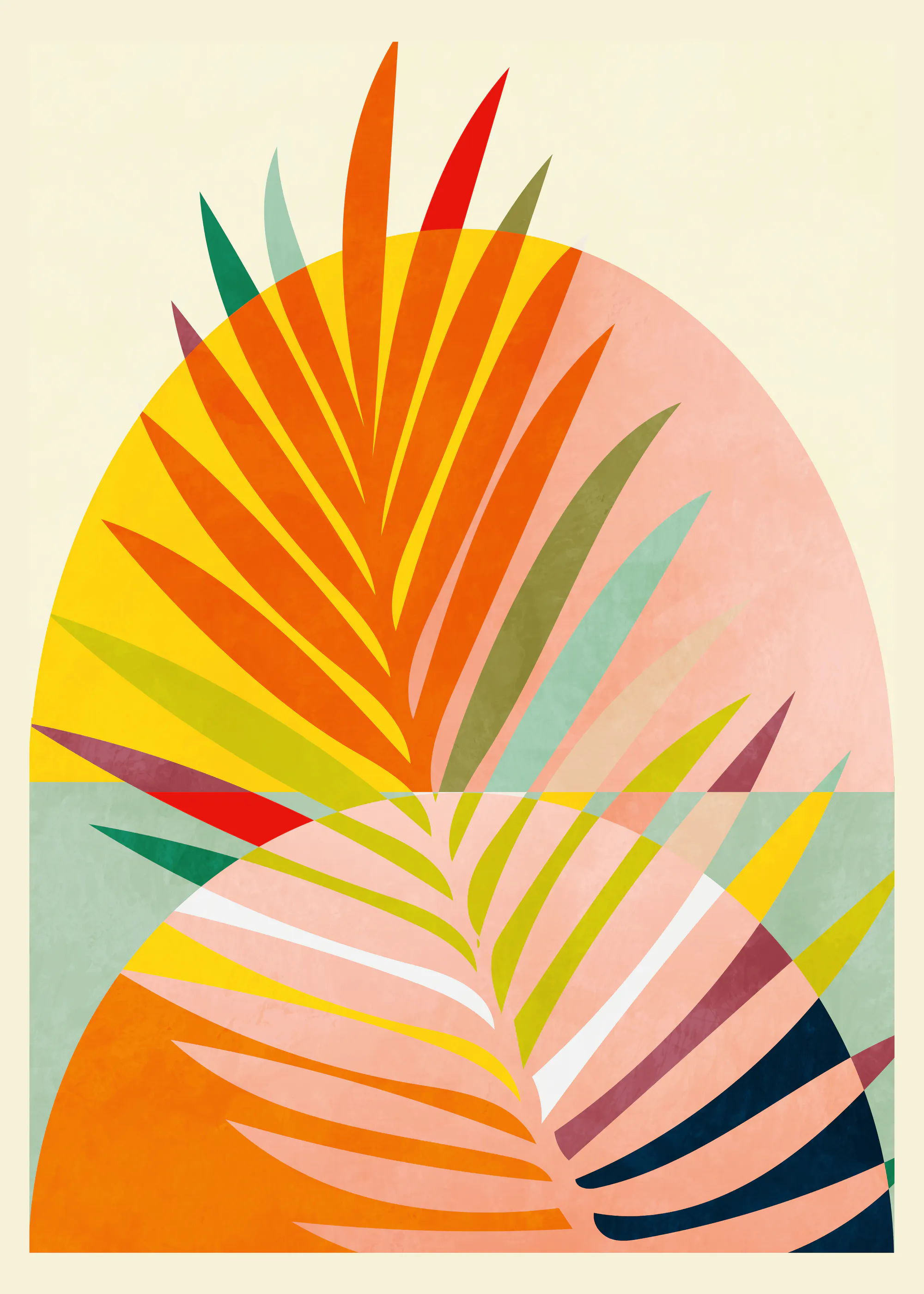 Orange Tropical Vibes Poster 0