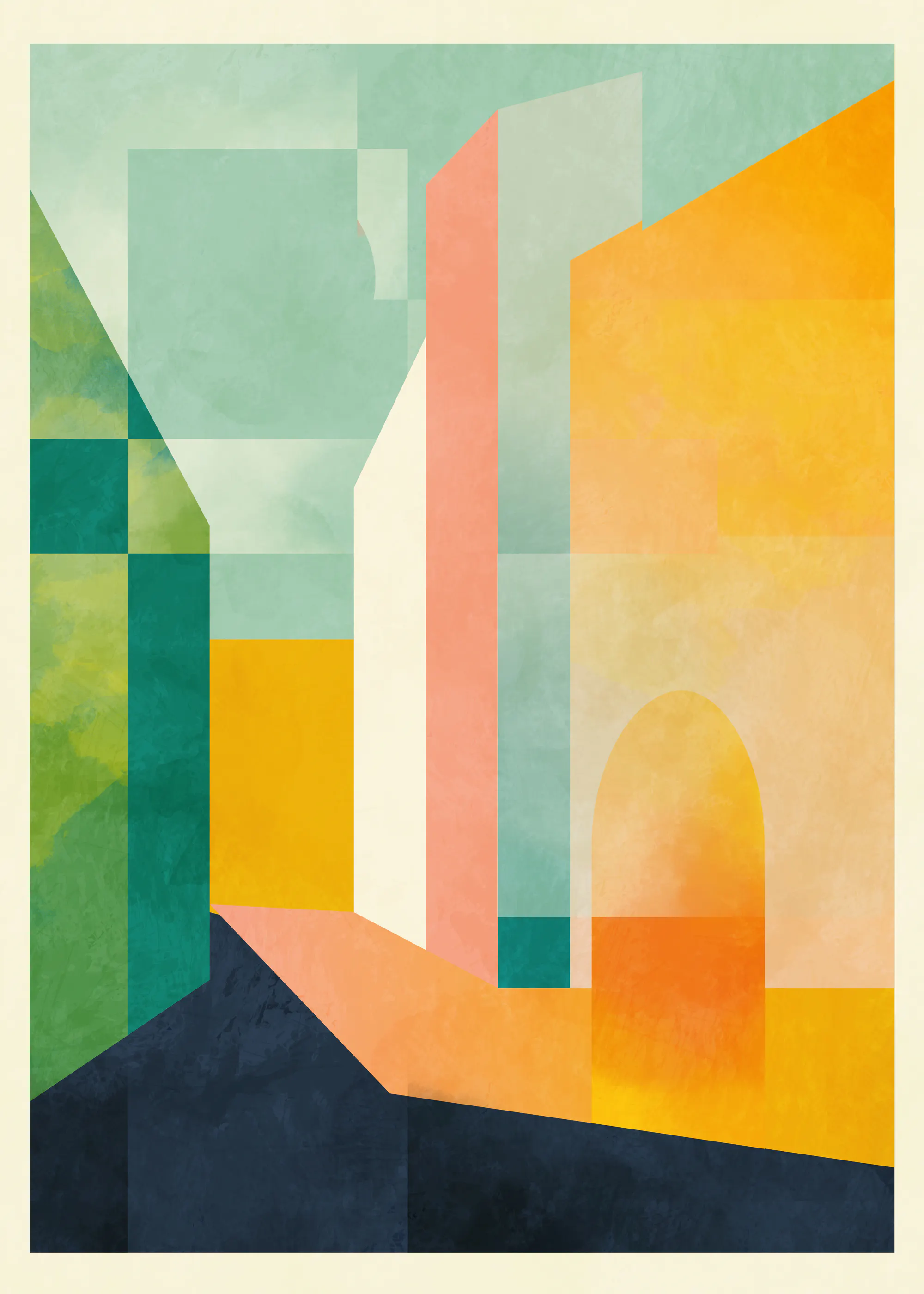Abstract Cityscape Poster 0