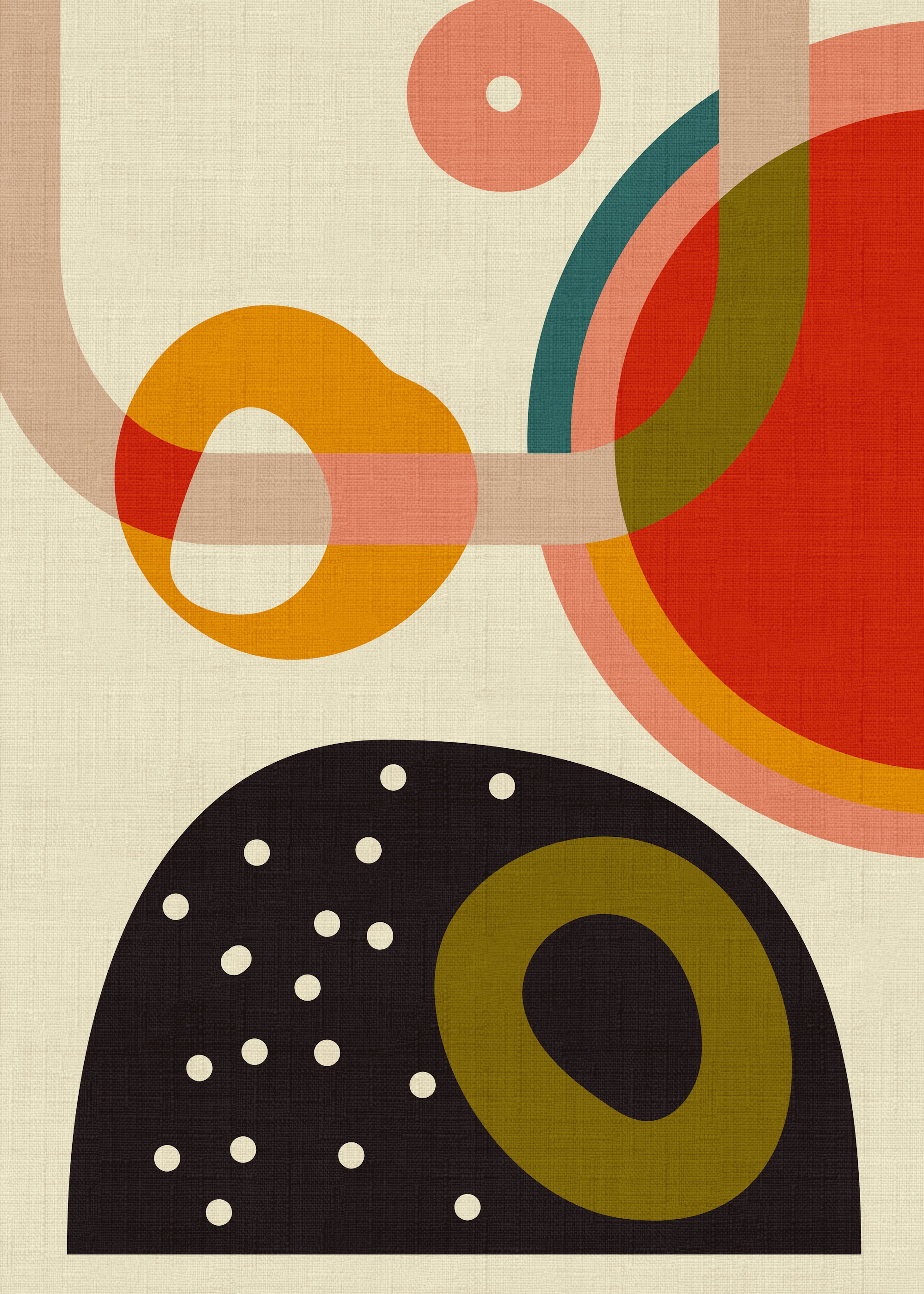 Rust Abstract Harmony Poster 0