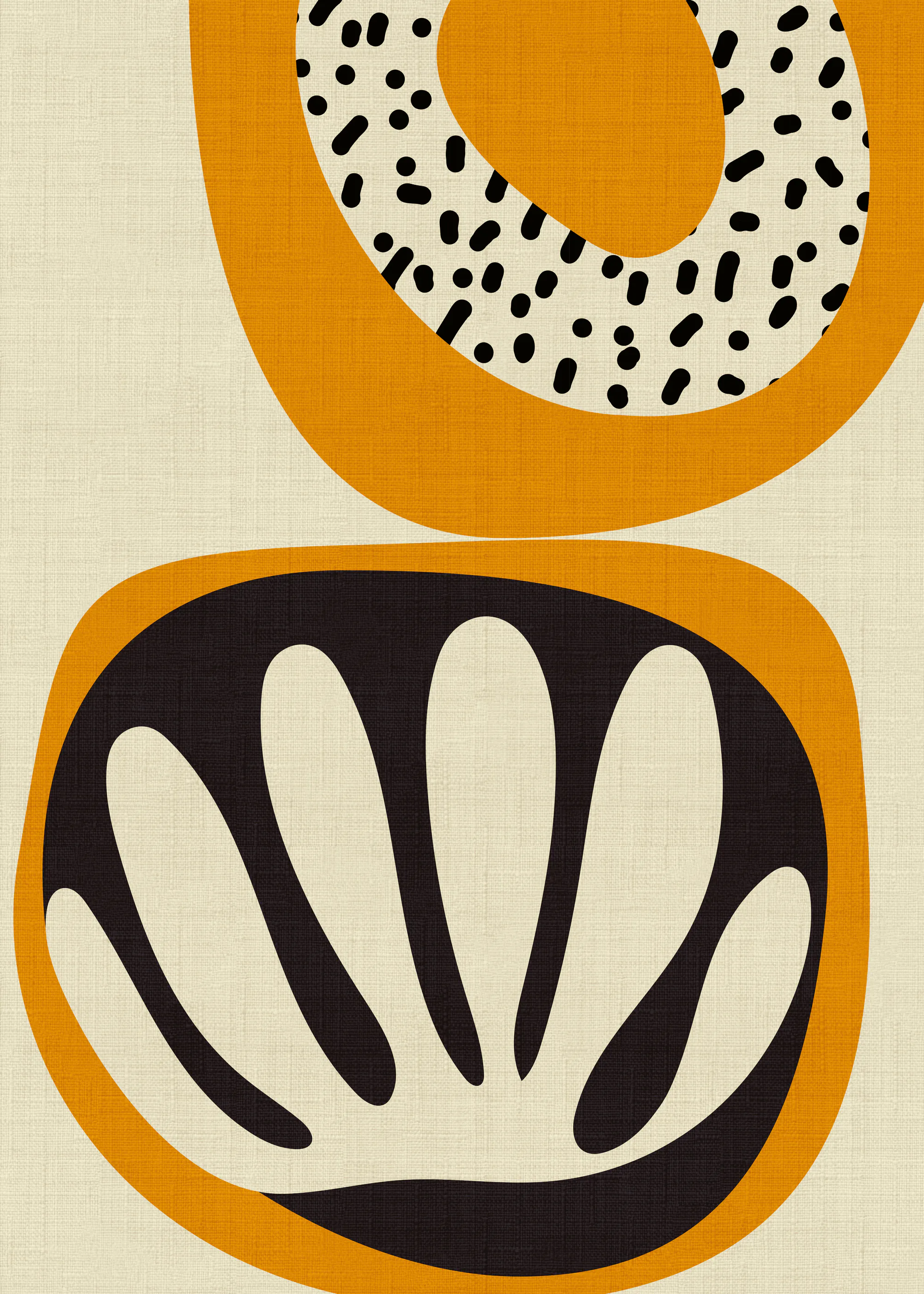 Burnt Orange Abstract Poster 0