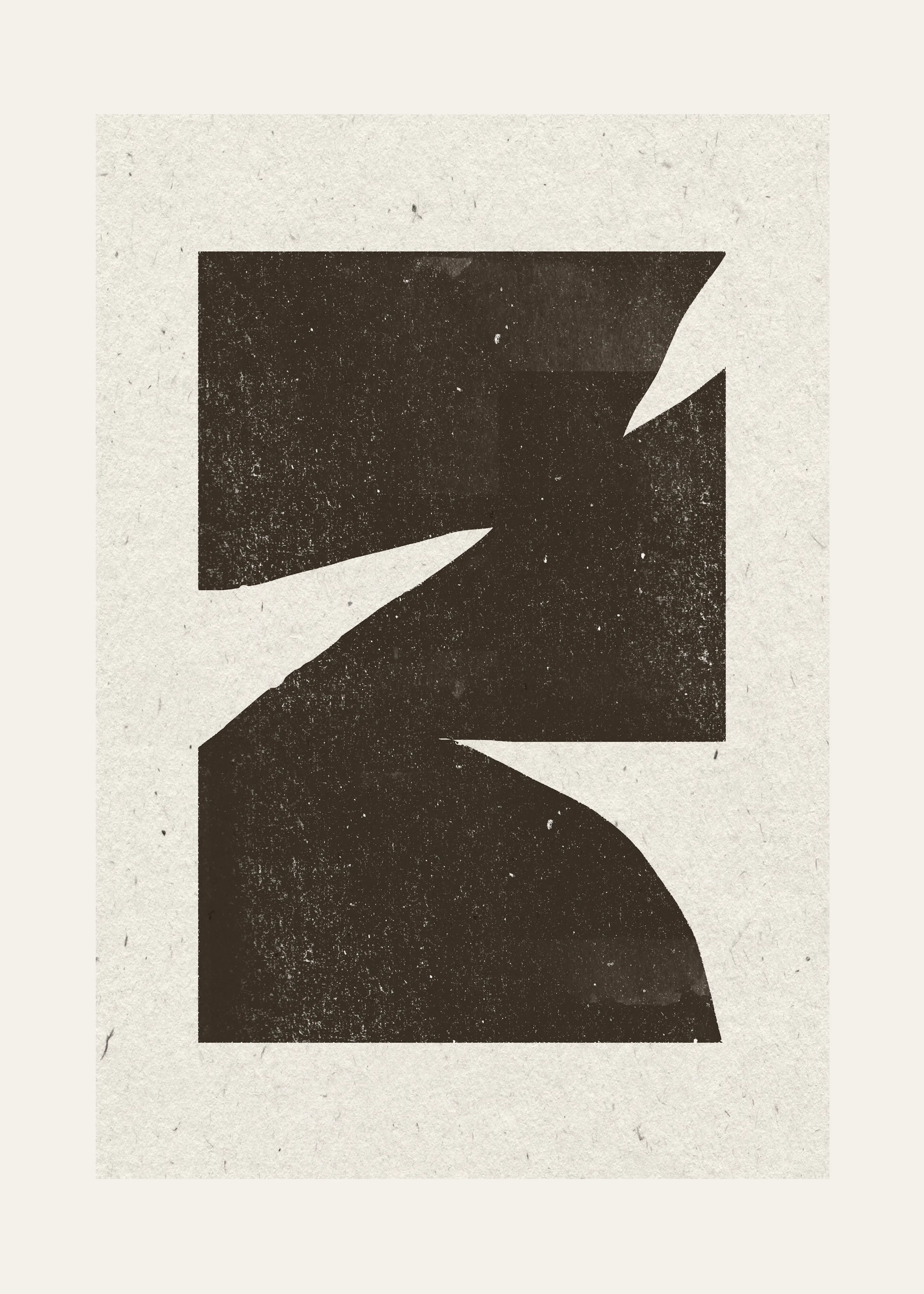Black Abstract Shadows Poster 0