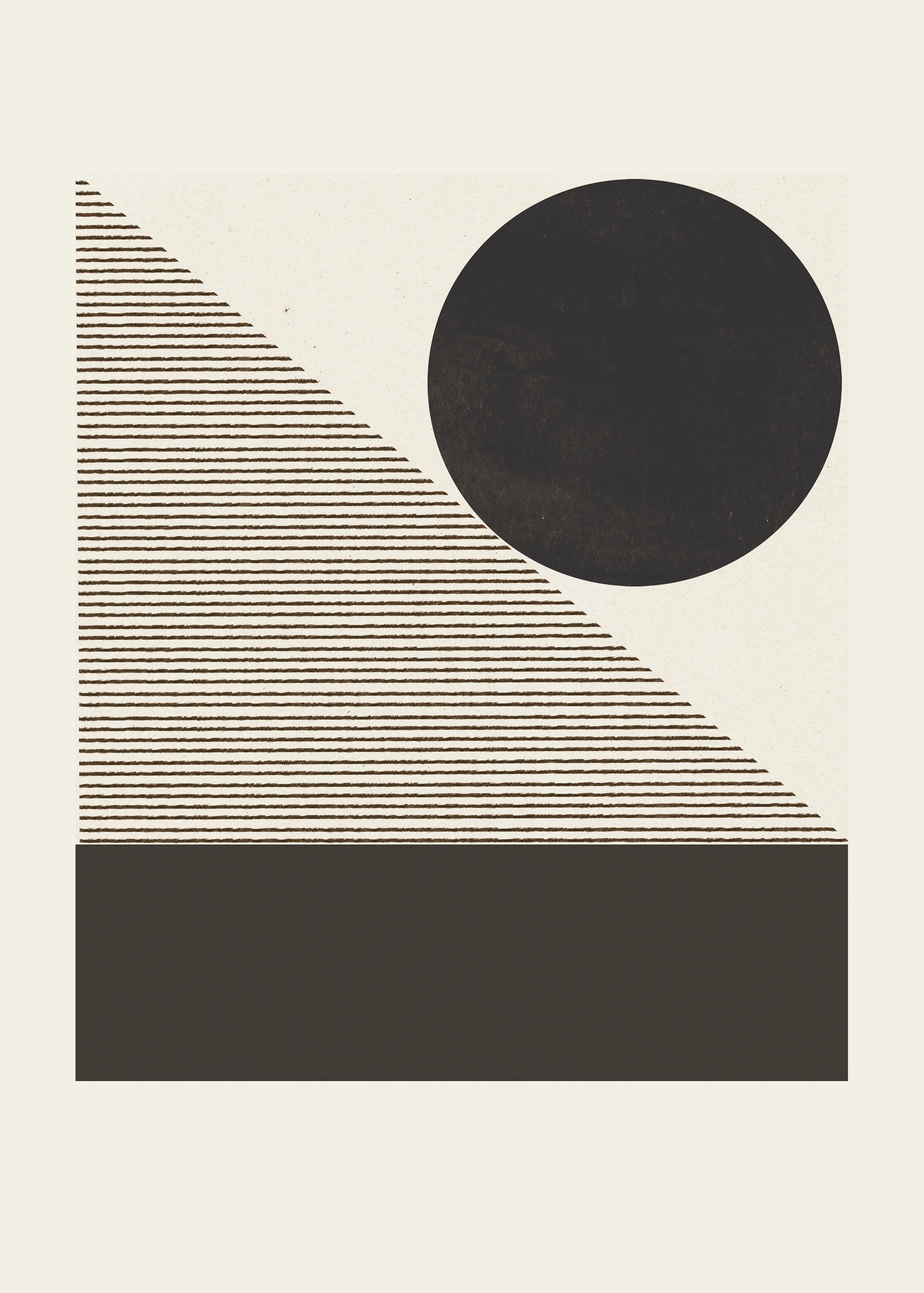 Black Modern Geometric Poster 0