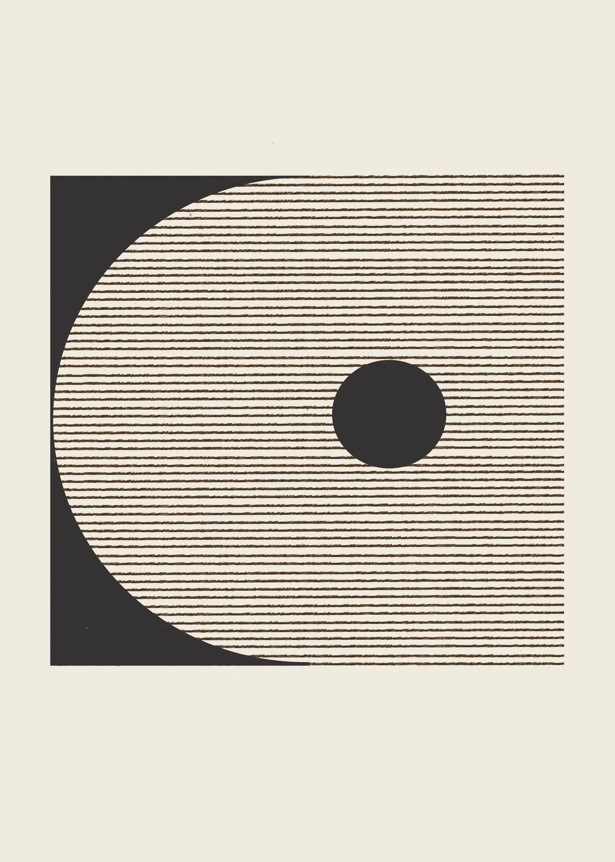 Beige Modern Abstract Poster 0