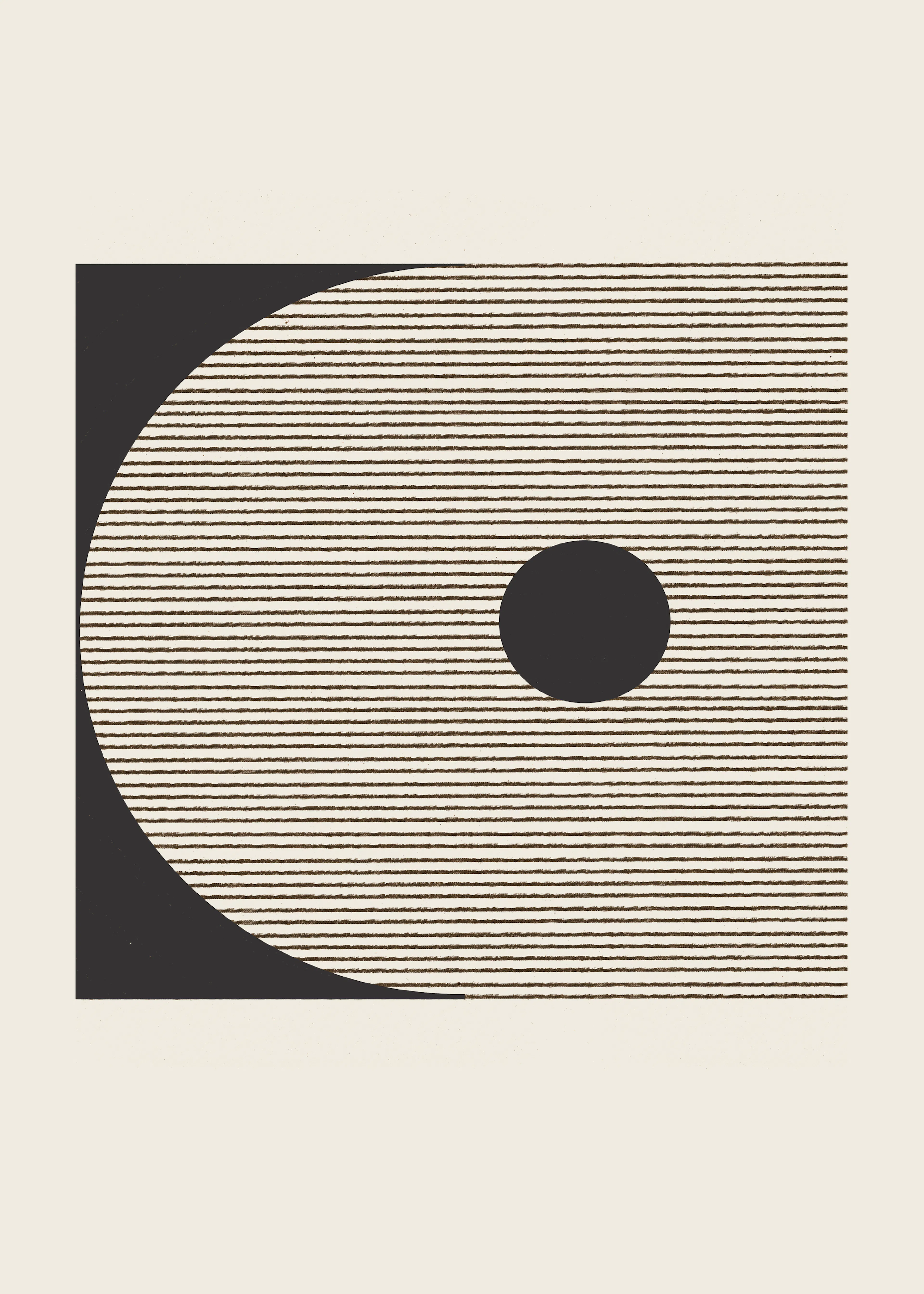 Beige Modern Abstract Poster 0