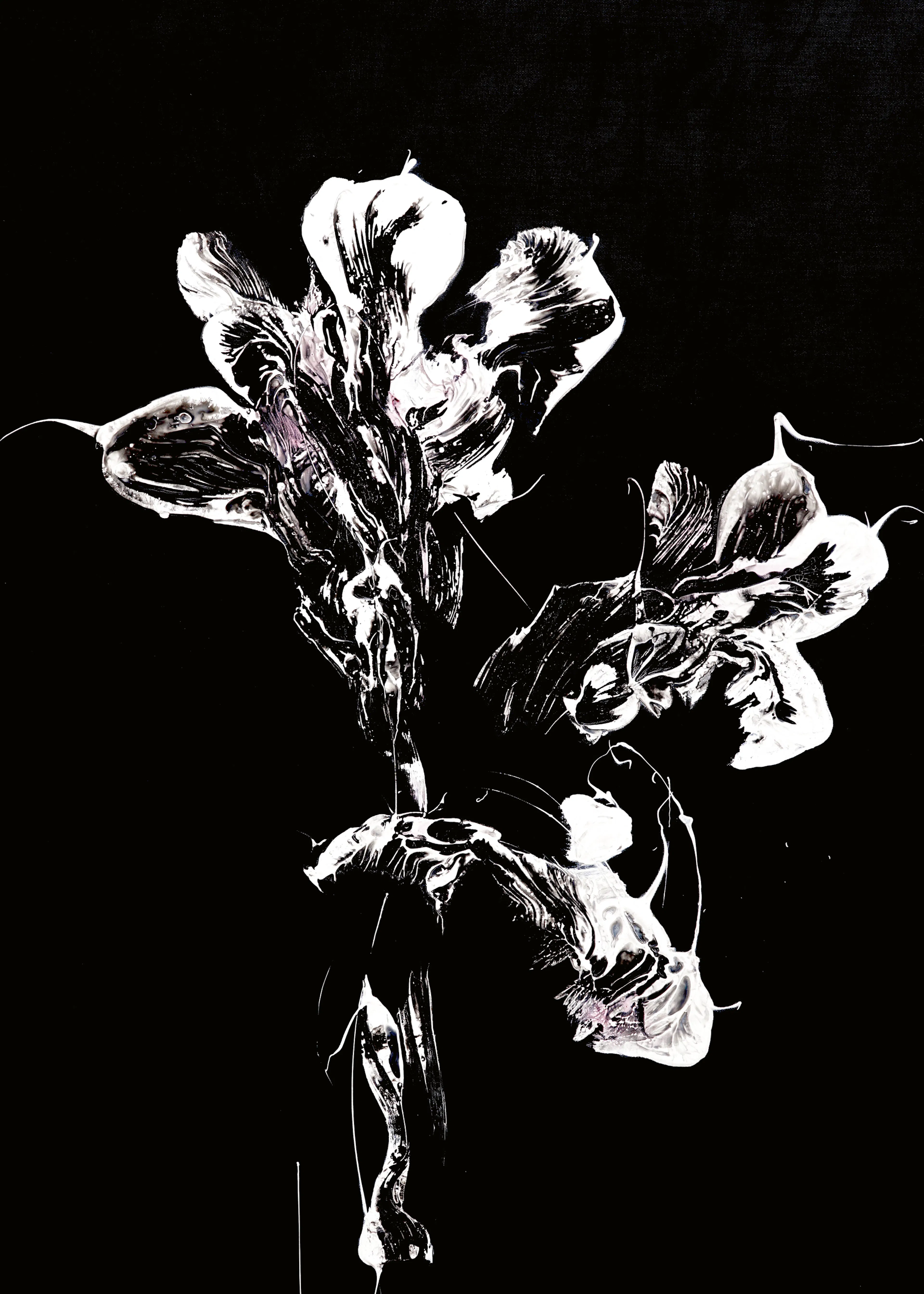 Monochrome Blooms Poster 0