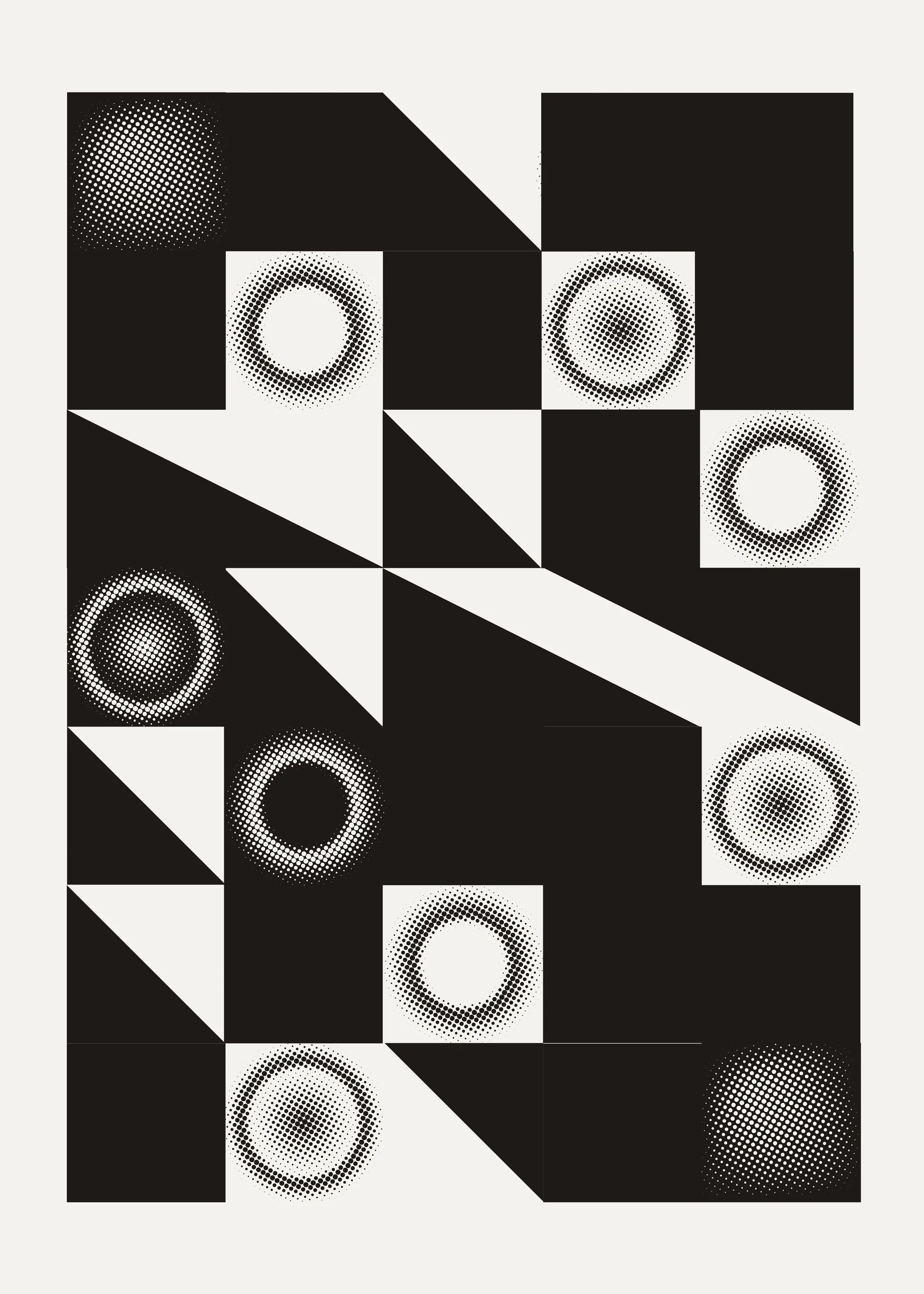 Geometric Contrast Poster 0