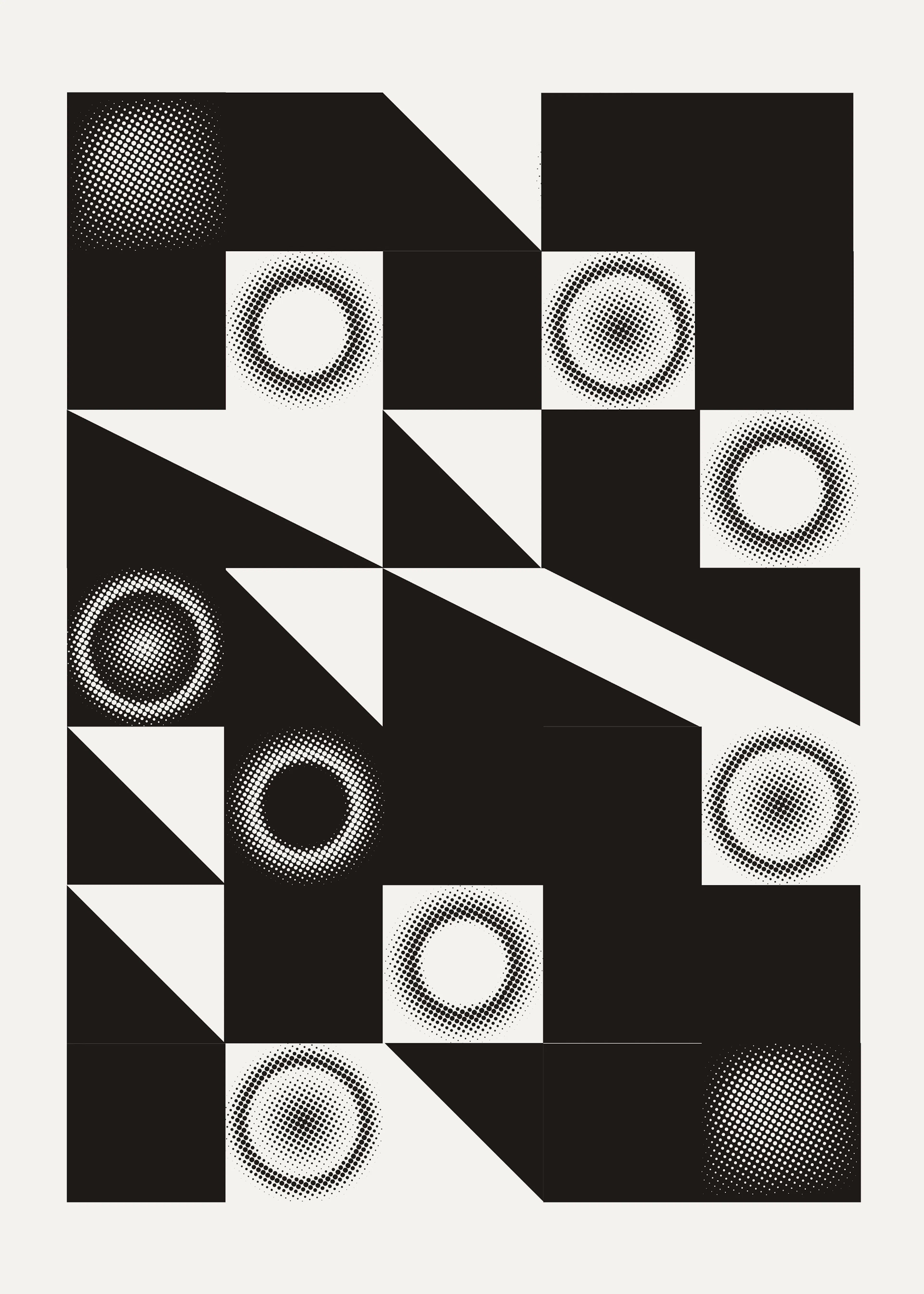 Geometric Contrast Poster 0