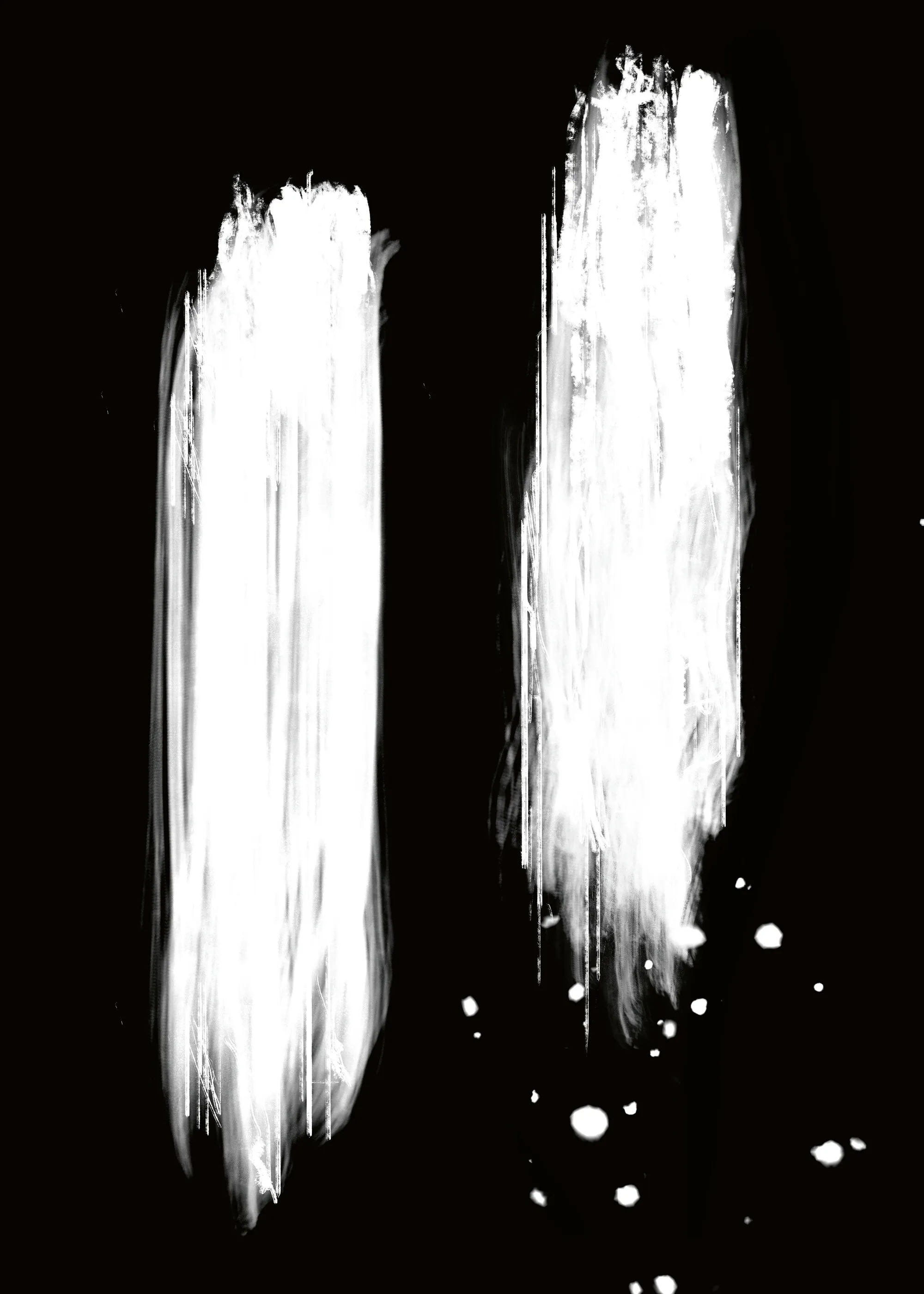 White Paint Streaks Poster 0