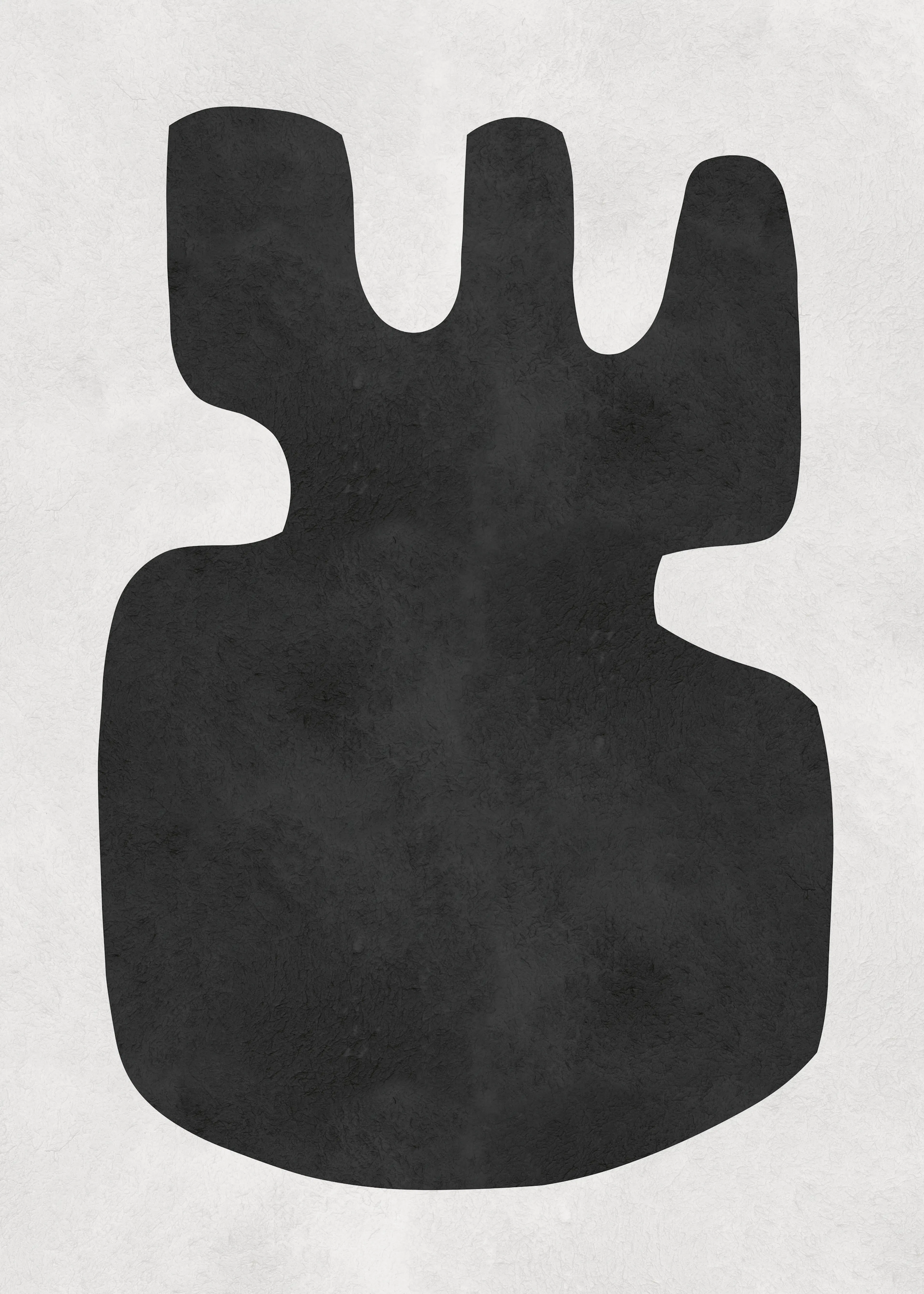 Silueta Abstracta Negra Póster 0