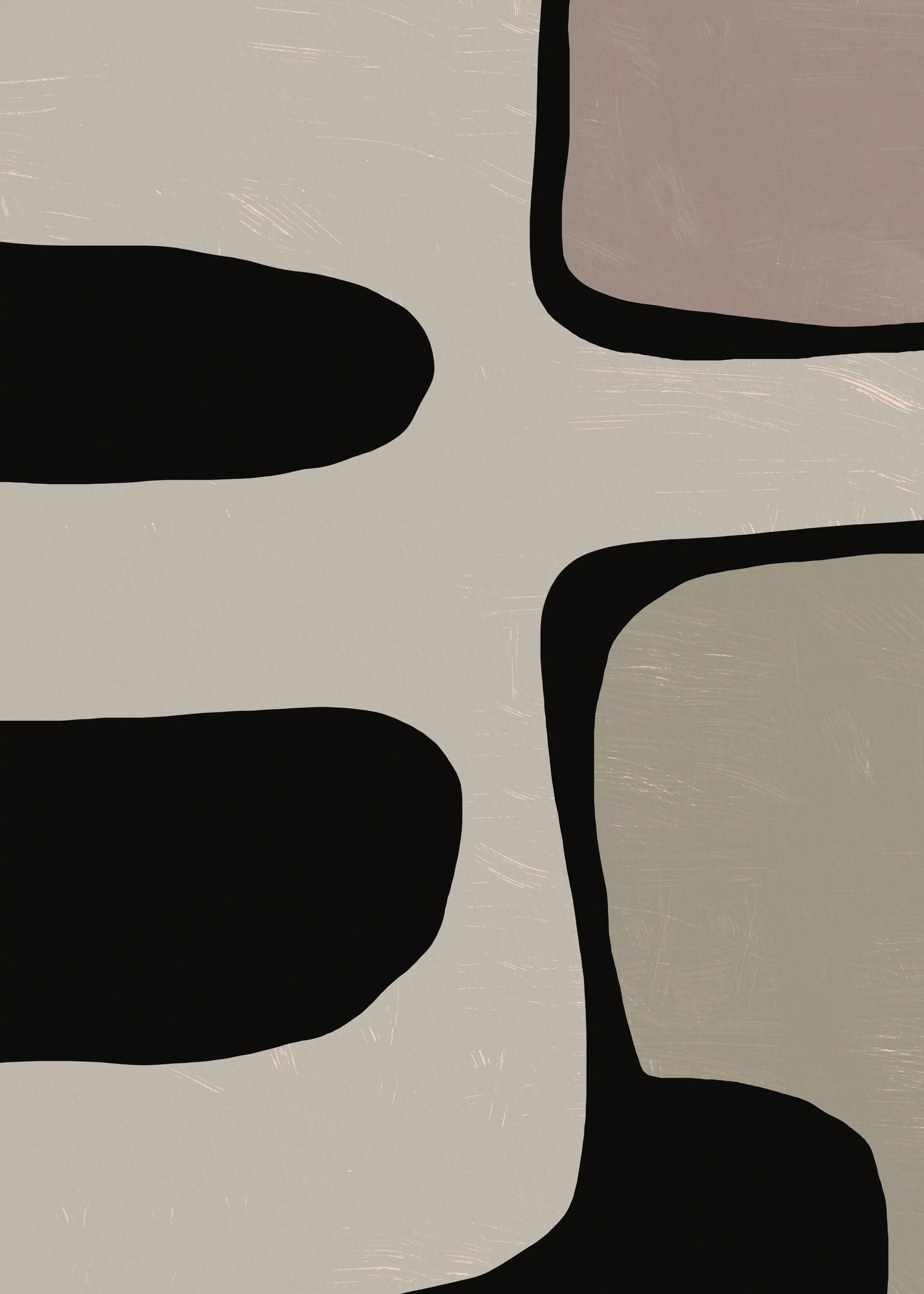 Gray Modern Abstract Poster 0