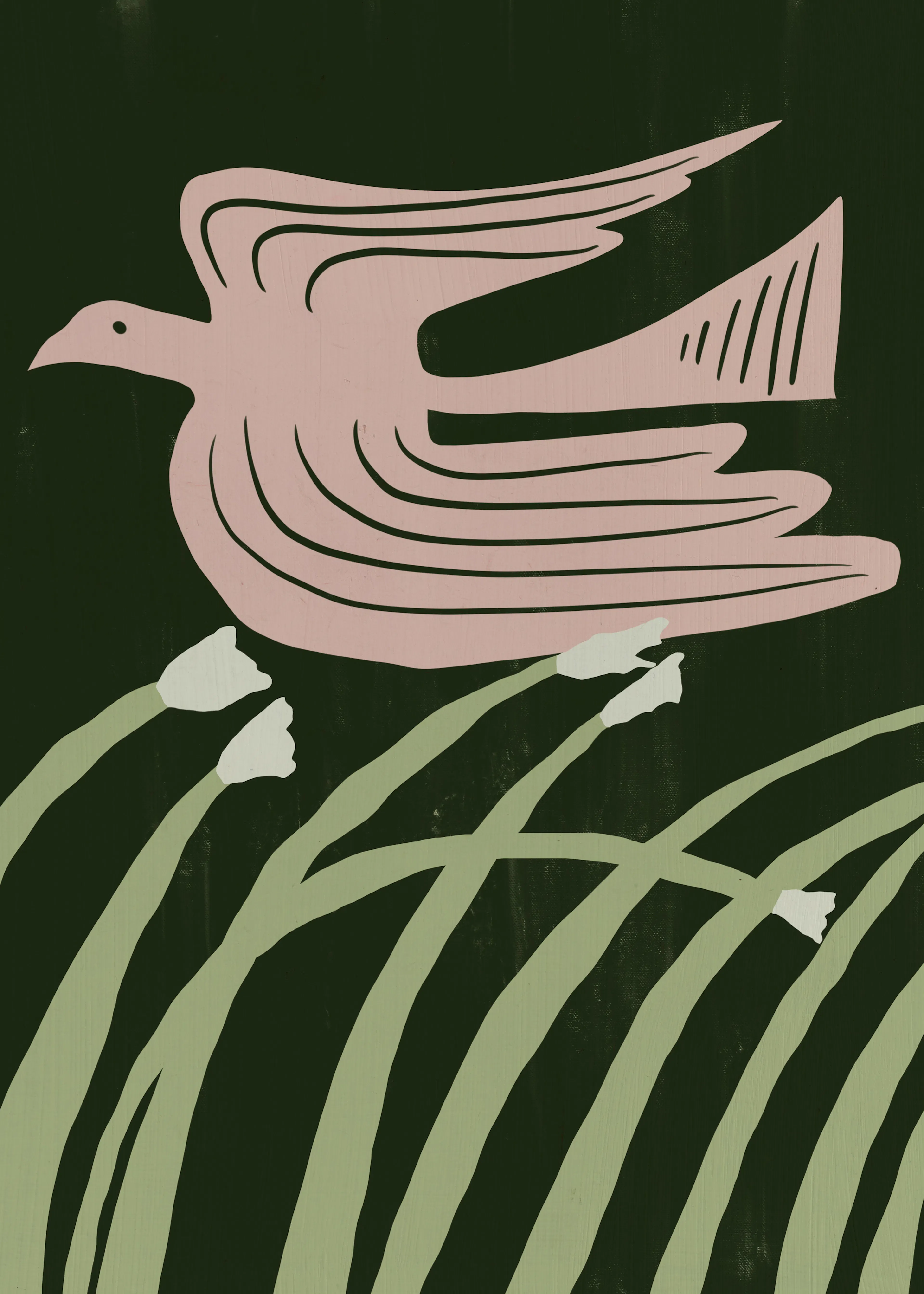 Beige Soaring Freedom Poster 0